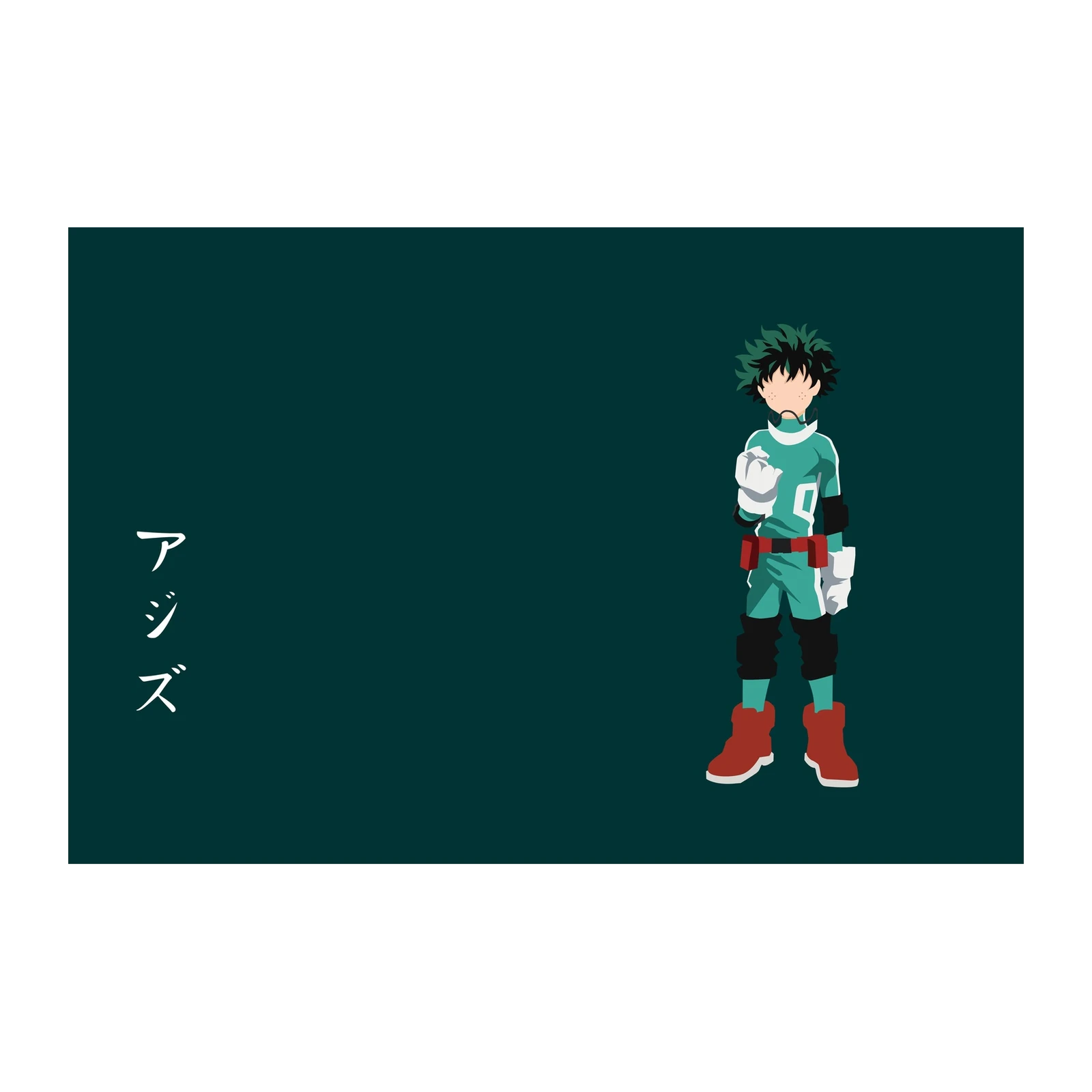 Deku Minimalist Anime Wall Art