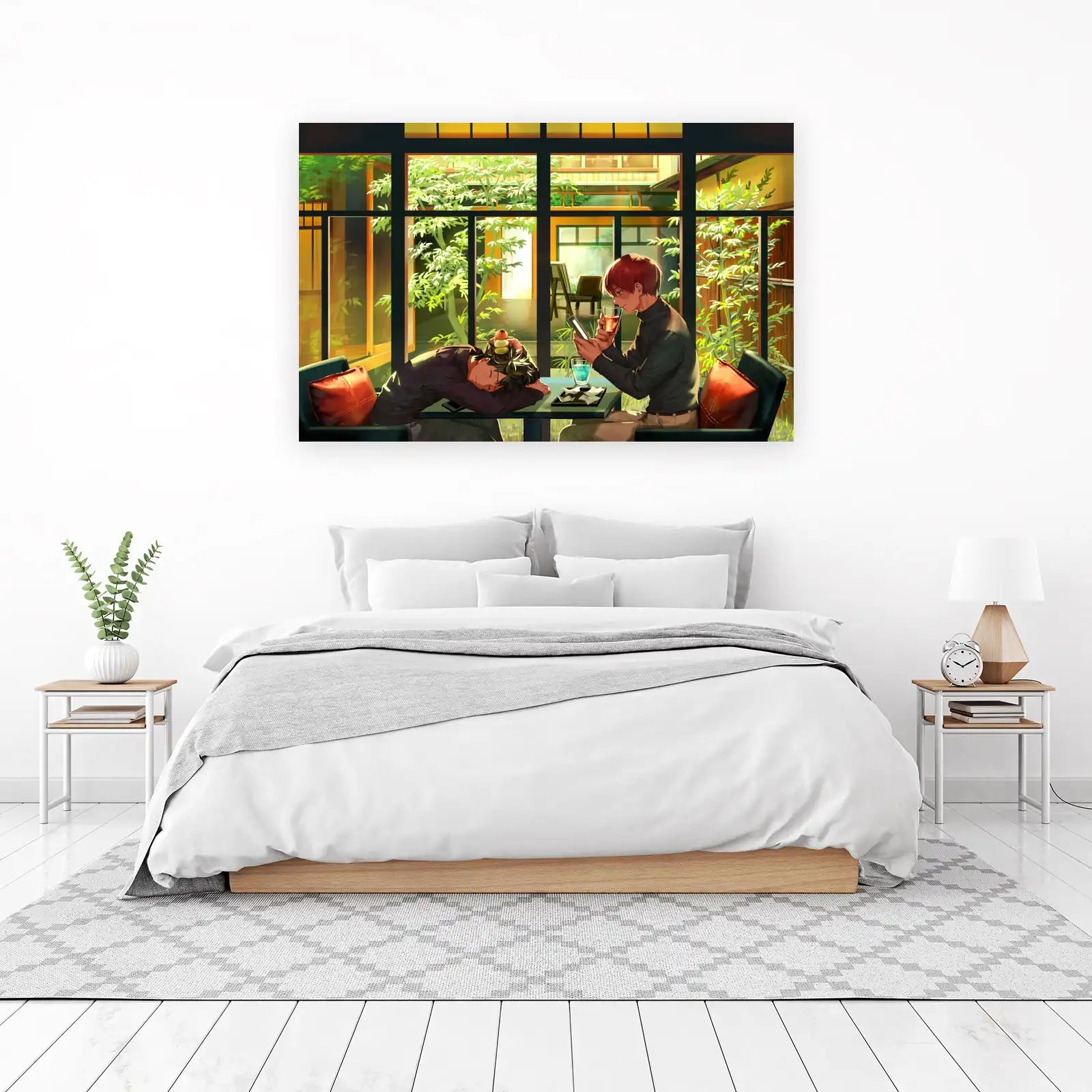 Serene Anime Duo Afternoon Wall Art