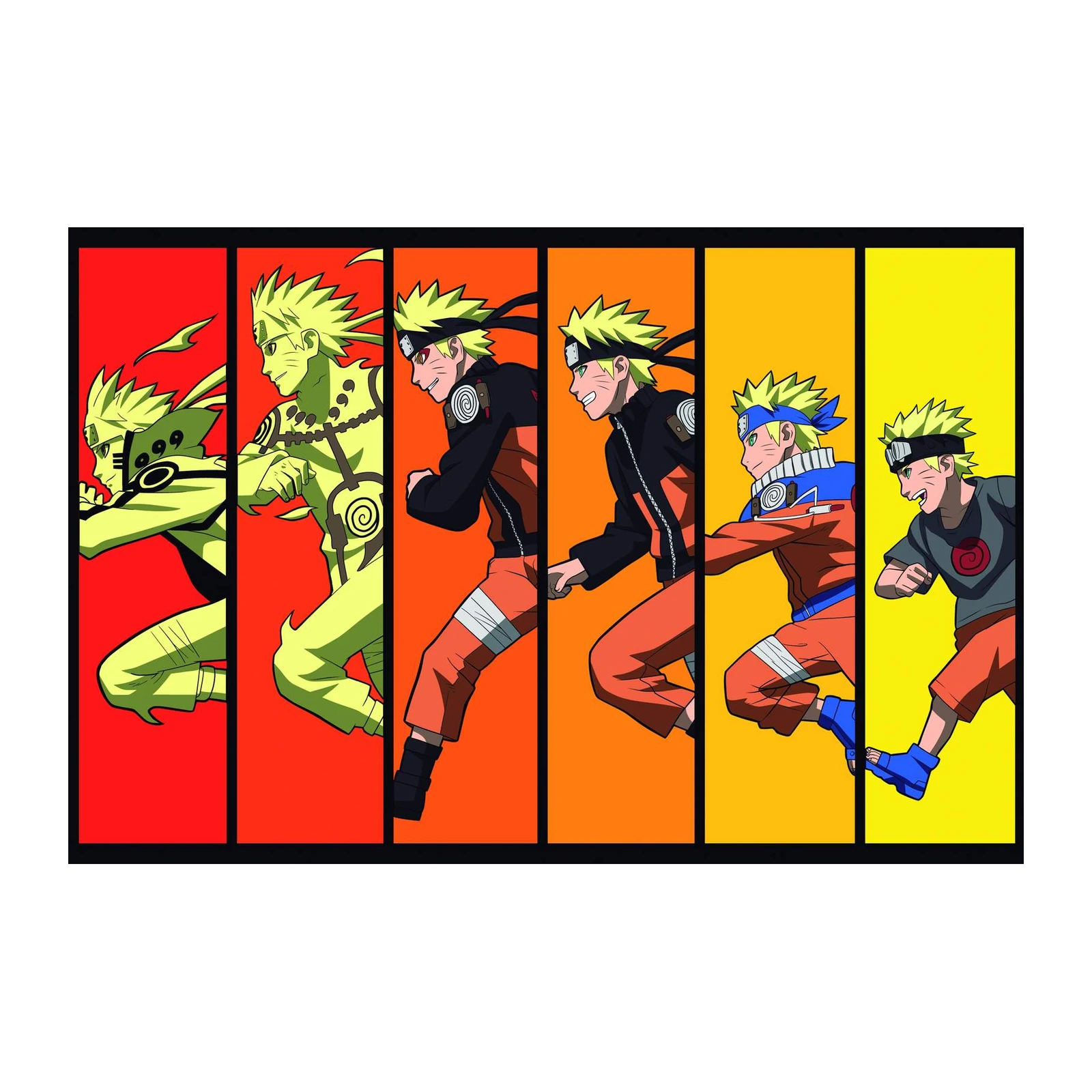 Naruto Evolution Series Wall Art