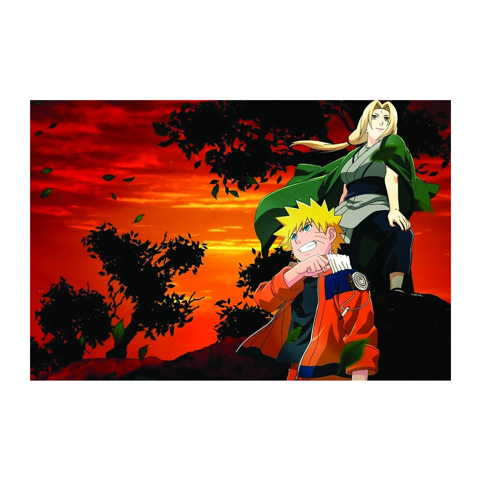 Epic Naruto & Tsunade Sunset Wall Art