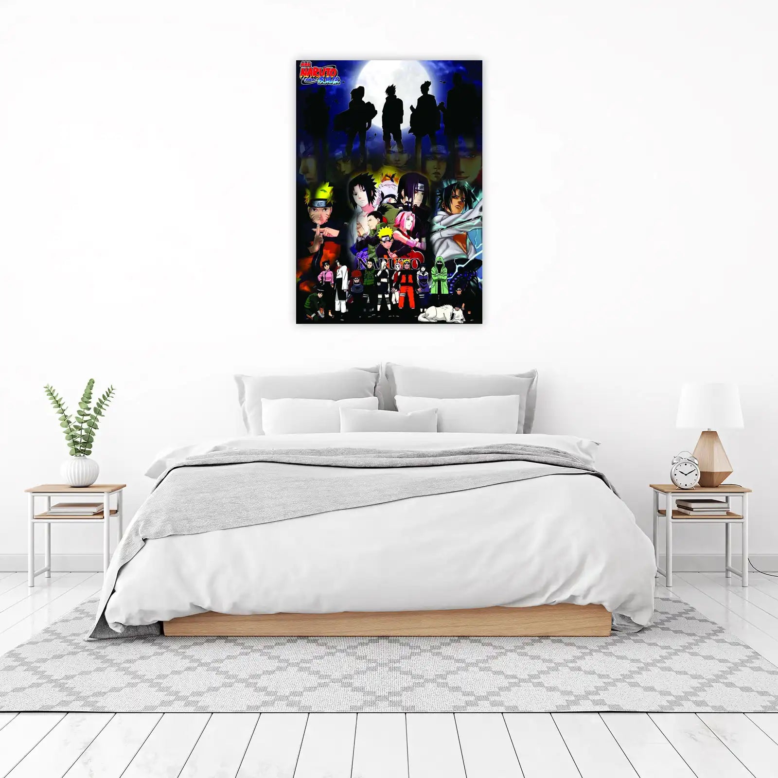 Epic Naruto Shippuden Characters Silhouette Wall Art