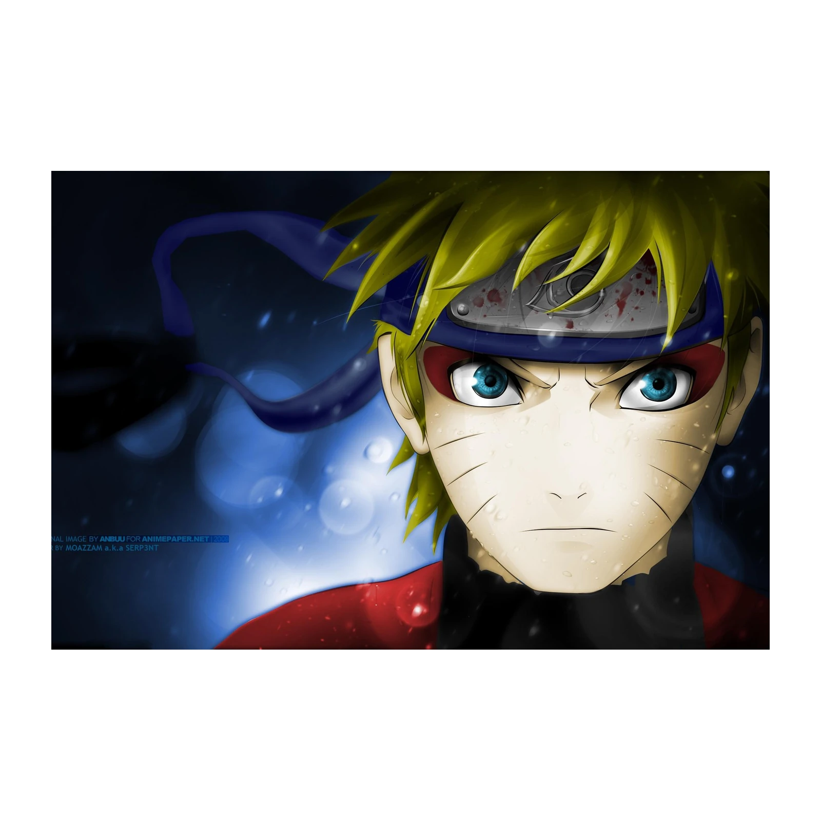 Intense Naruto Gaze Anime Wall Art