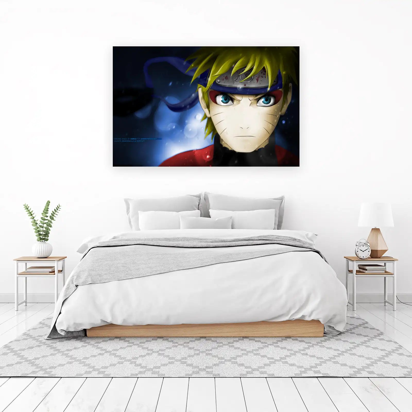 Intense Naruto Gaze Anime Wall Art