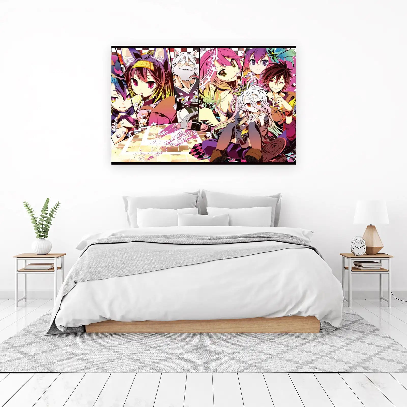 Vibrant Anime "No Game No Life" Wall Art