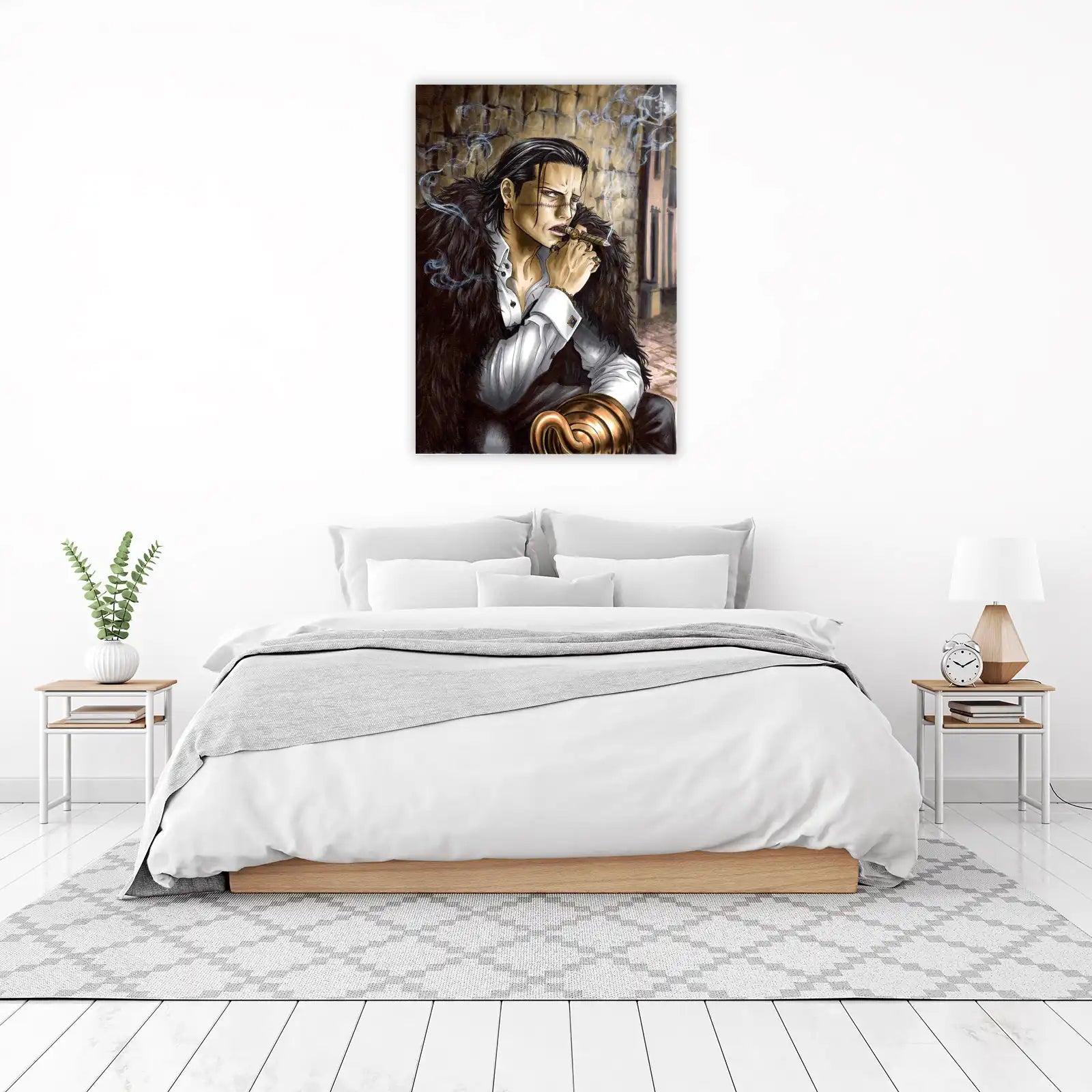 Crocodile Smoking Cigar Wall Art