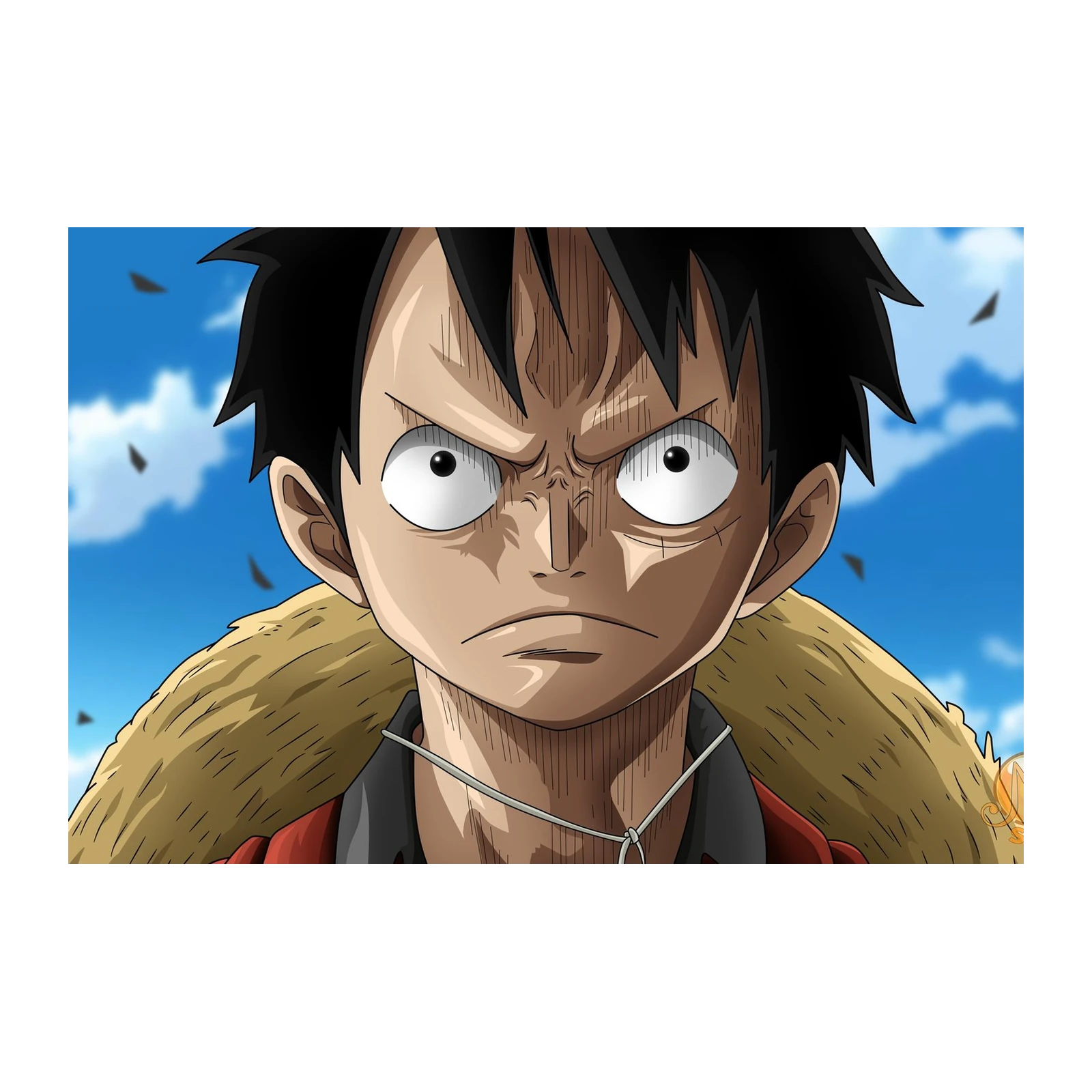 Determined Luffy Anime Wall Art