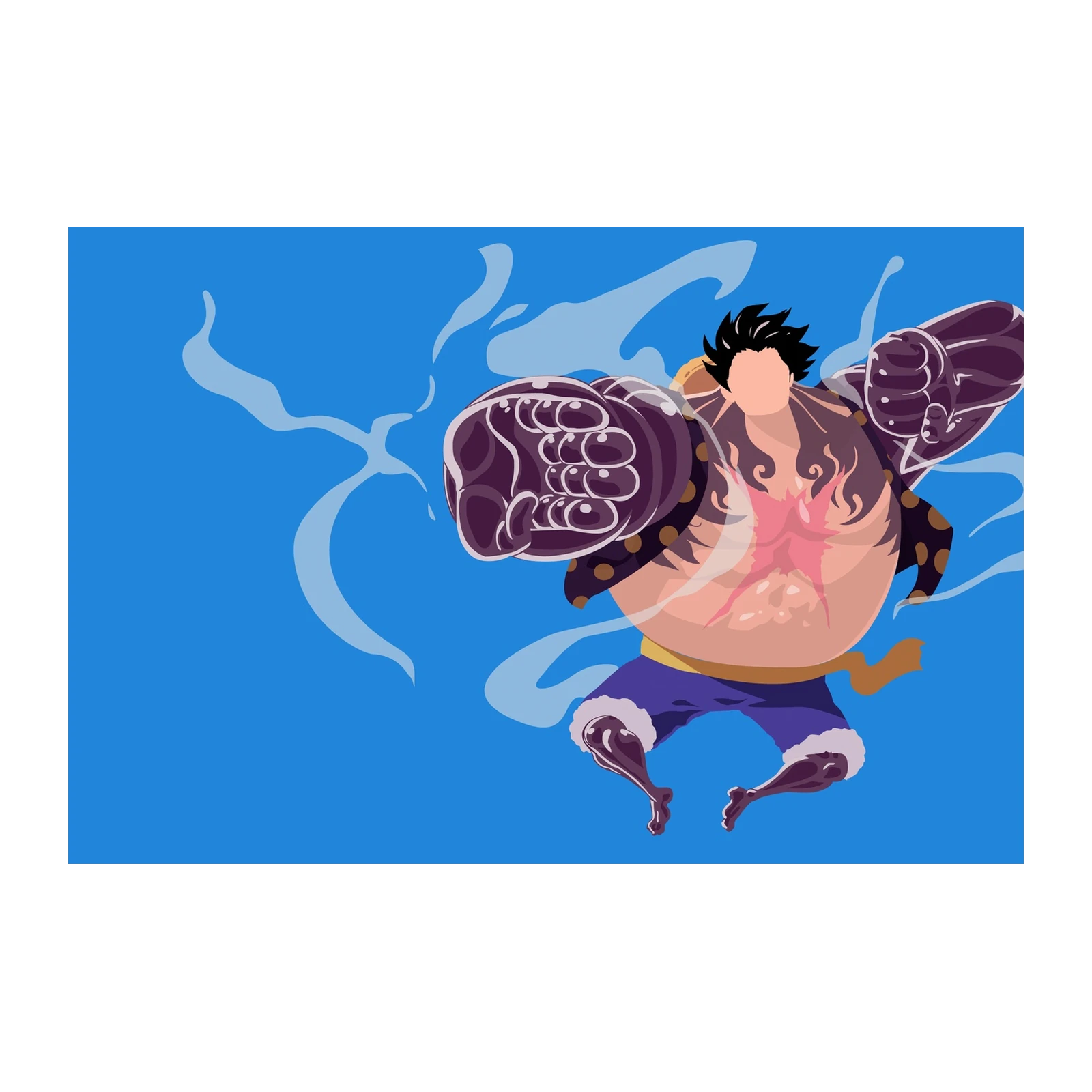 Anime King Luffy Gear Fourth Wall Art