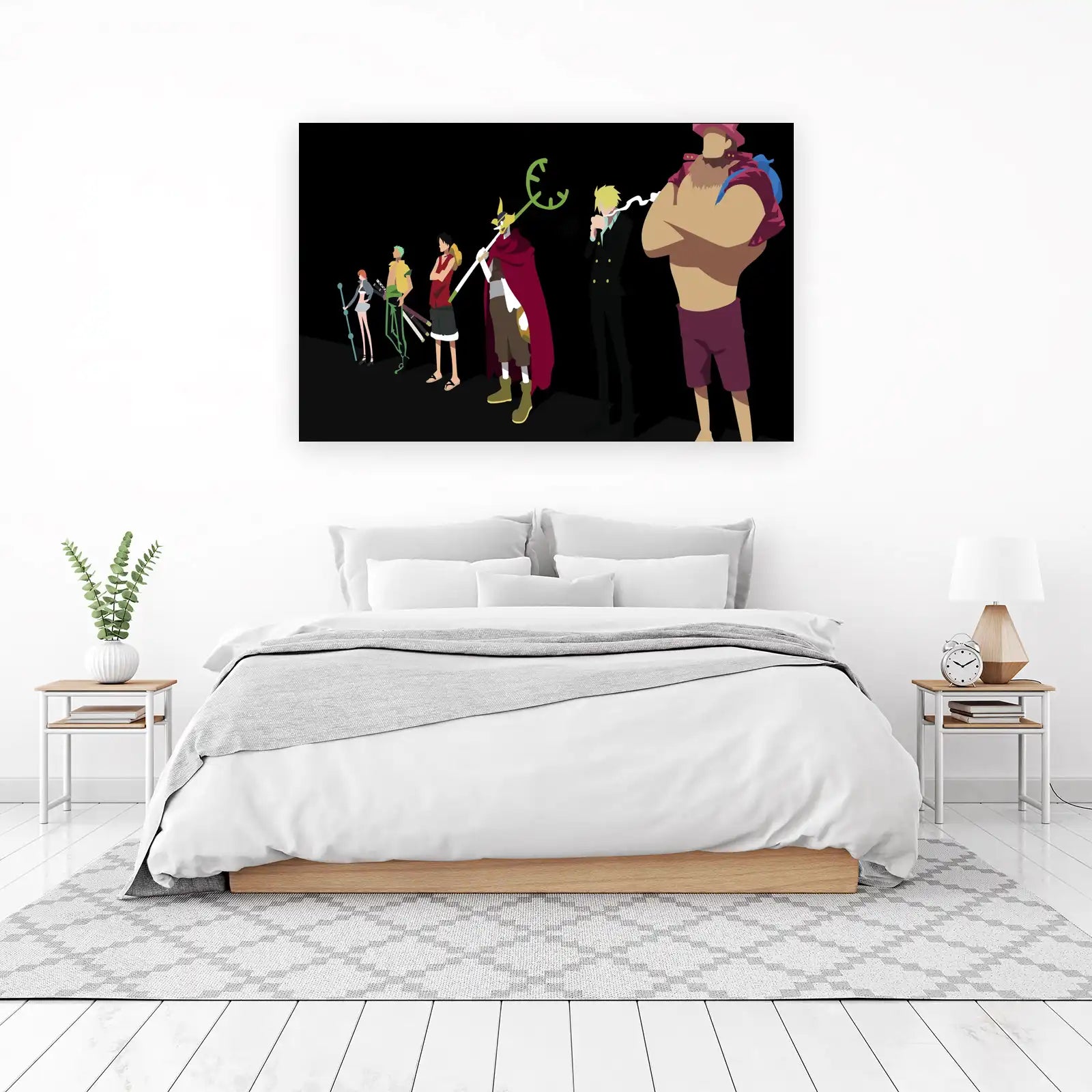 Anime Heroes Minimalist Wall Art