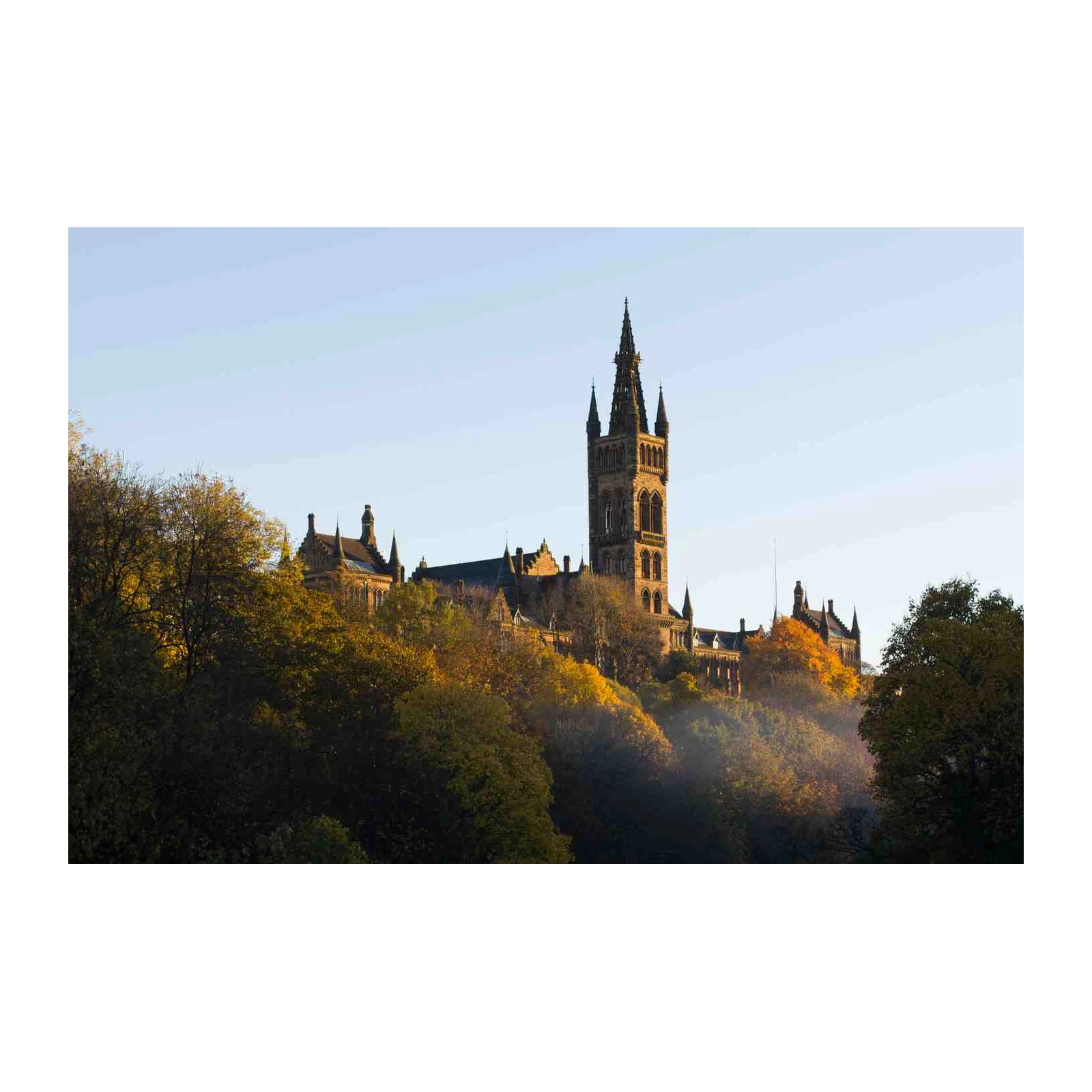 Autumn University Tower Wall Art