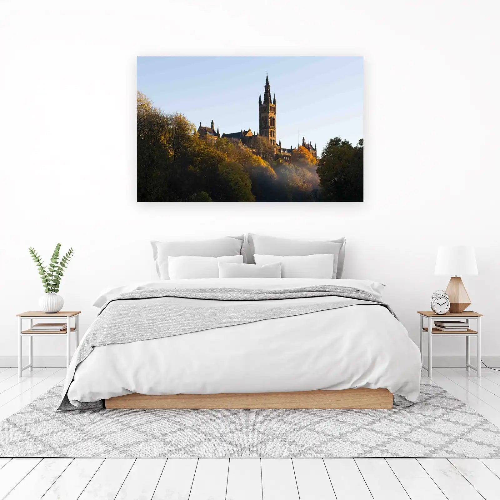 Autumn University Tower Wall Art