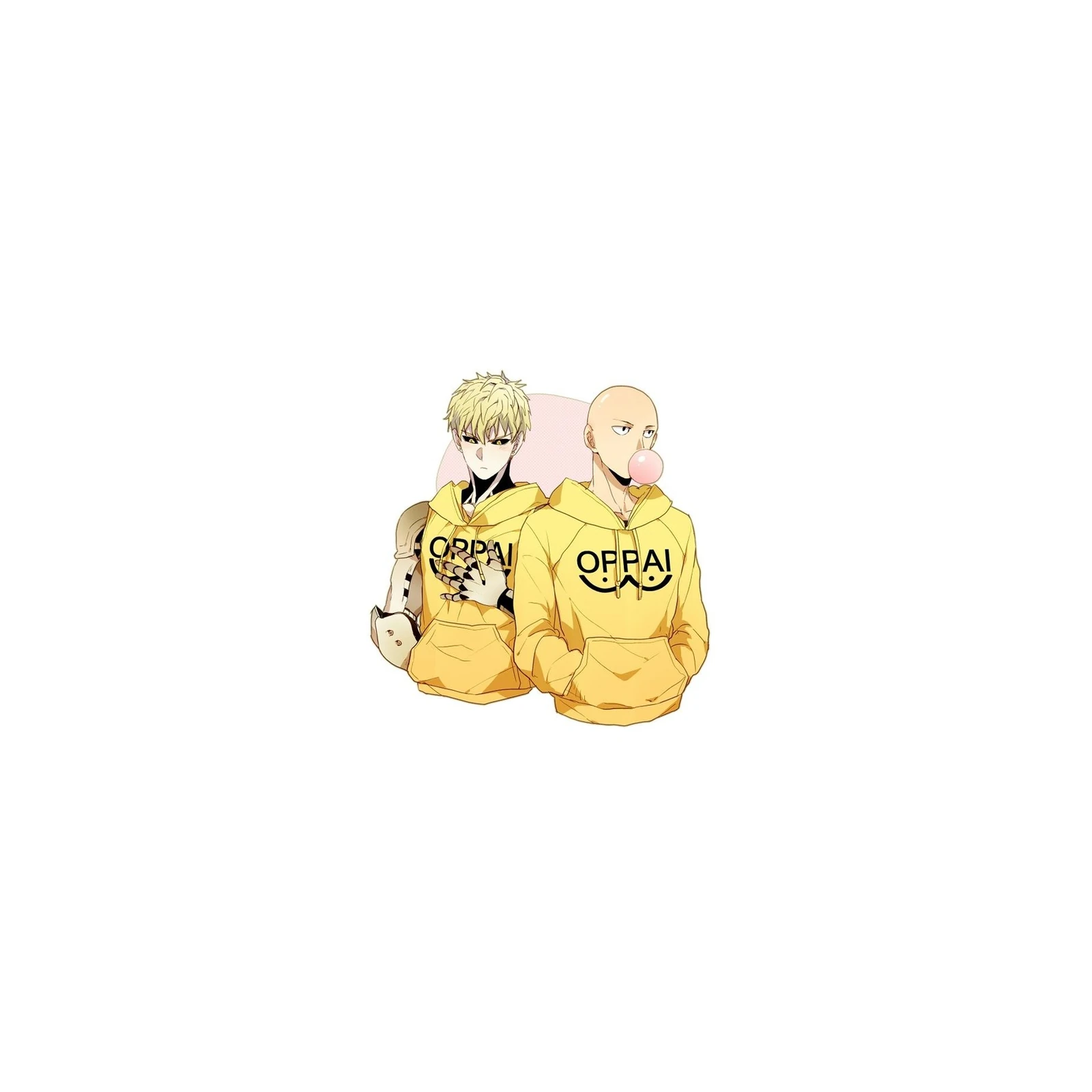 One Punch Man Oppai Hoodie Duo Wall Art
