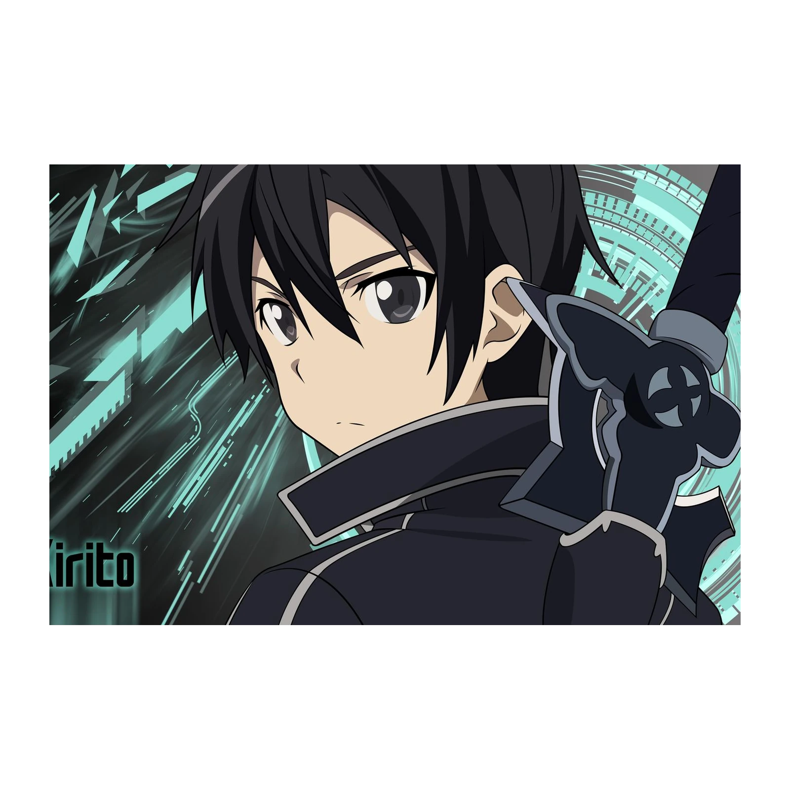 Kirito Anime Sword Art Online Wall Art
