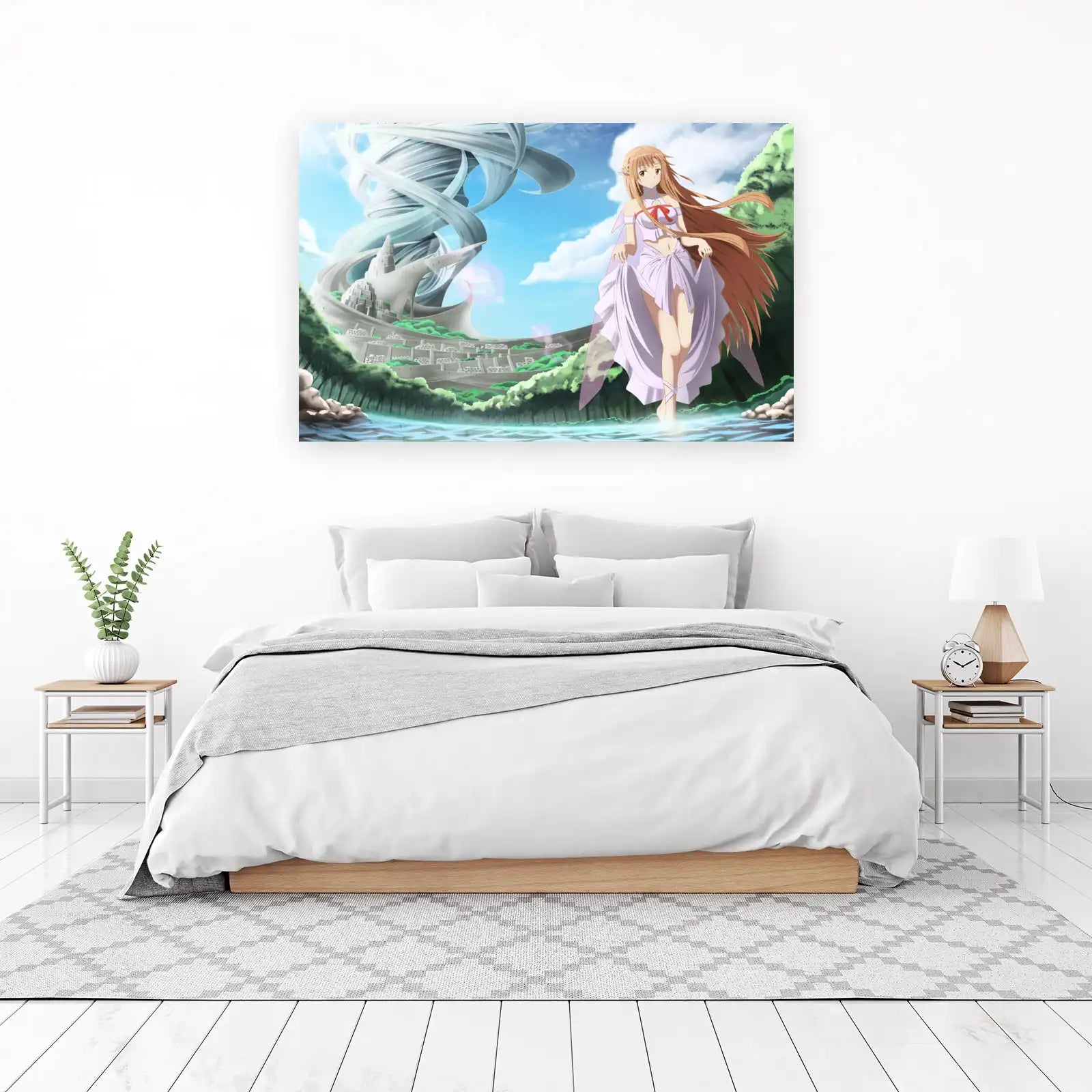 Asuna Anime Fantasy Landscape Wall Art
