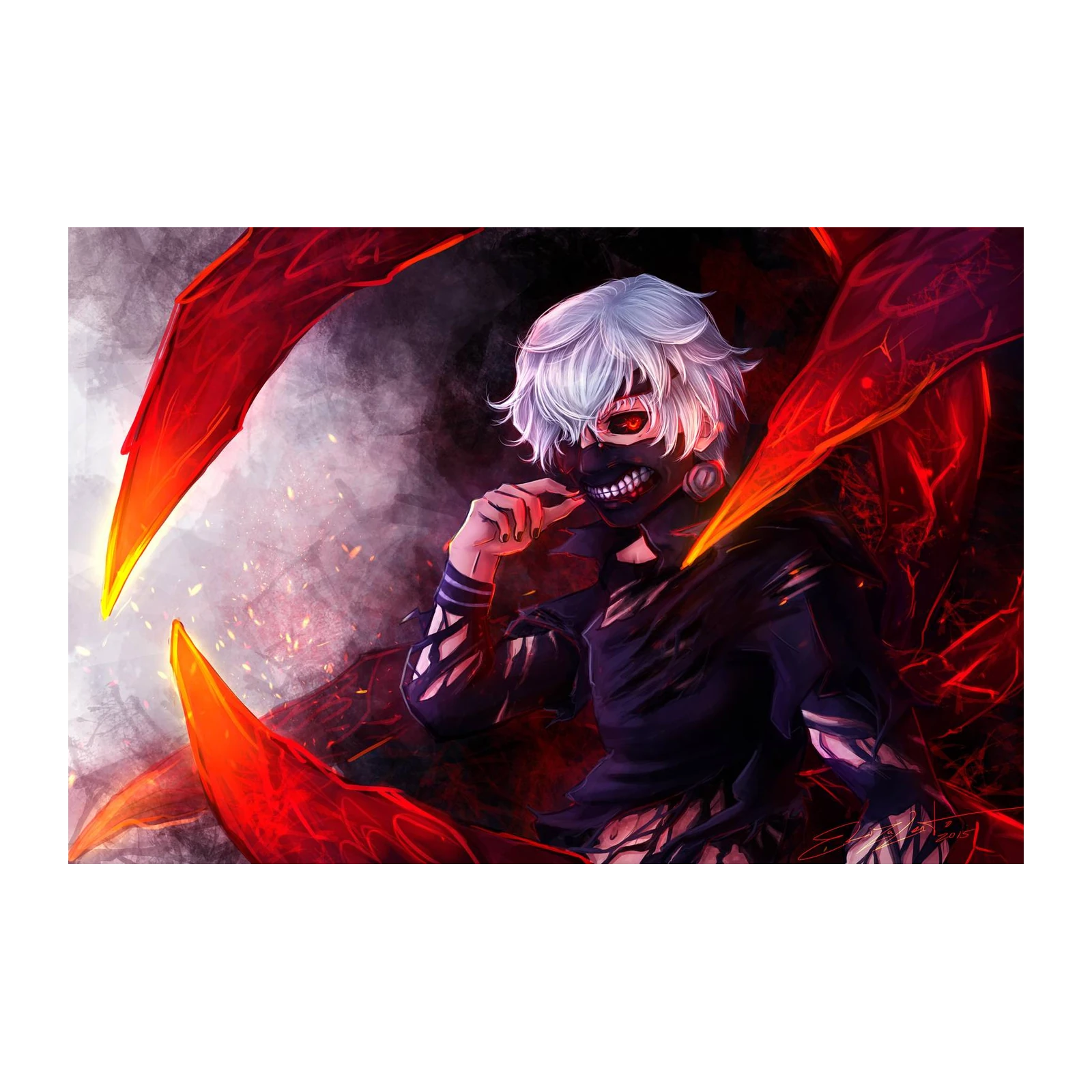 Ghoulish Power Anime Wall Art Wall Art
