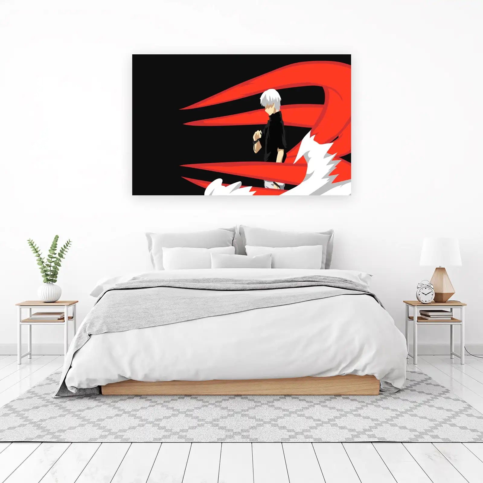 Ken Kaneki Ghoul Minimalist Anime Wall Art