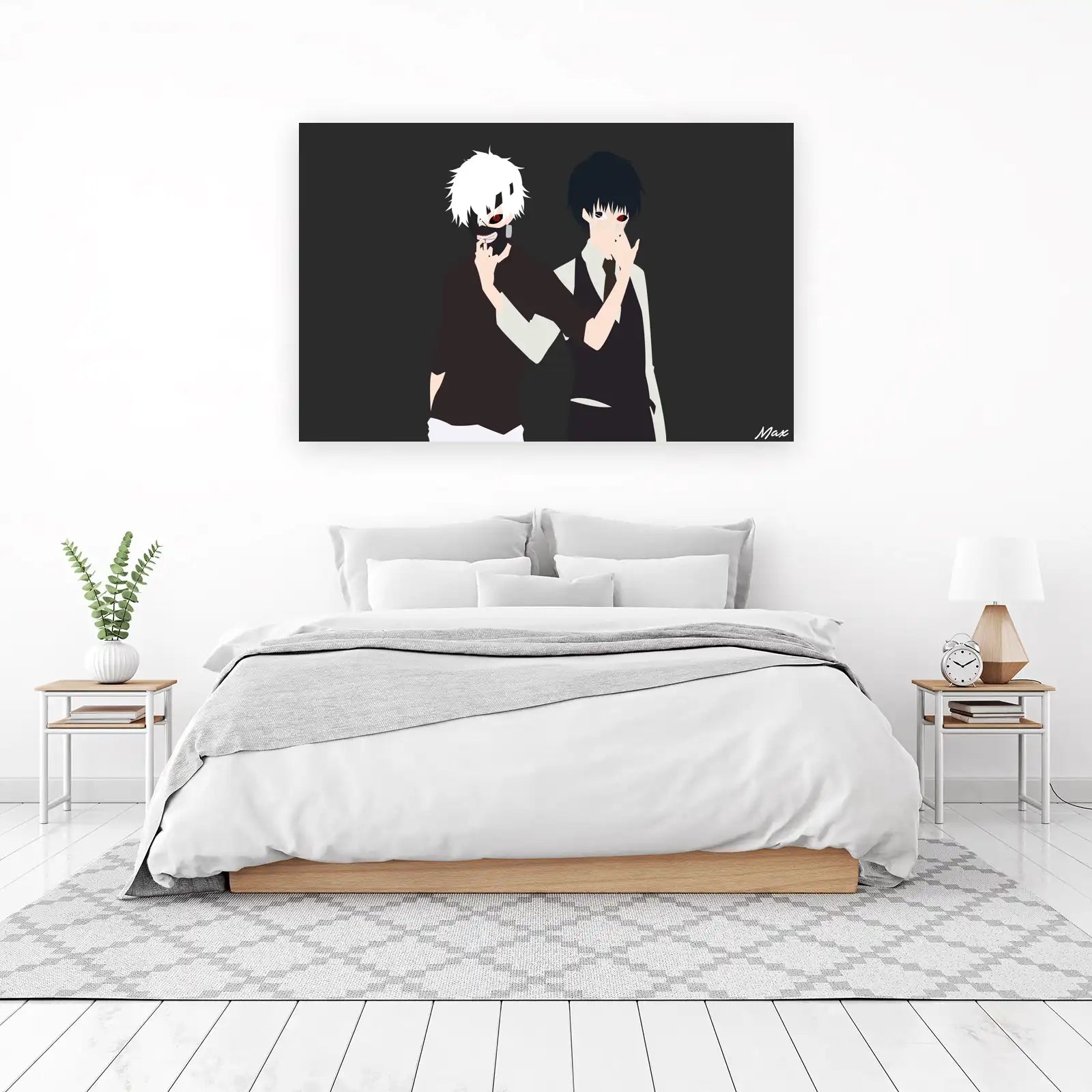 Anime Duo Dark Fashion Wall Art