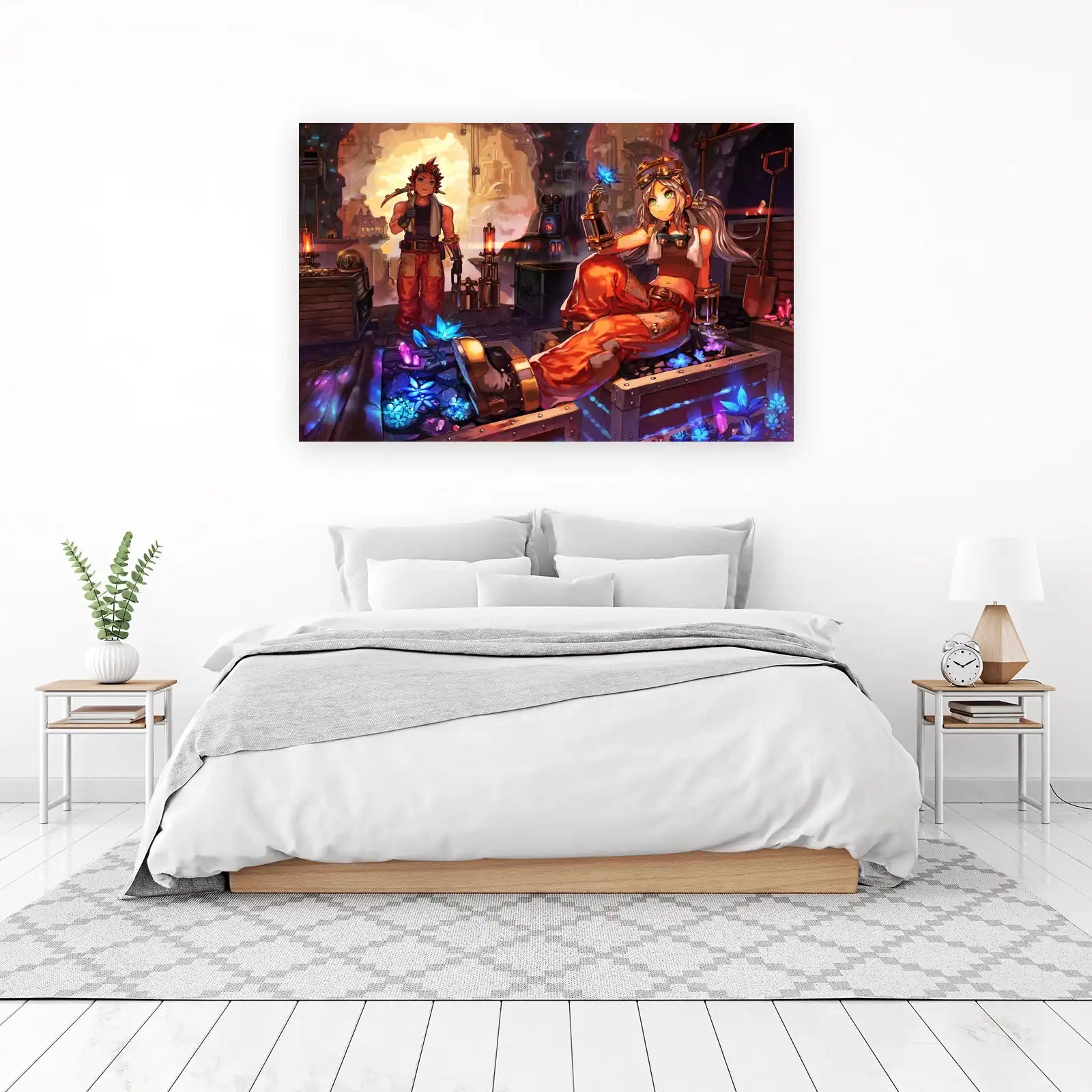 Steampunk Adventurers Crystal Mining Wall Art