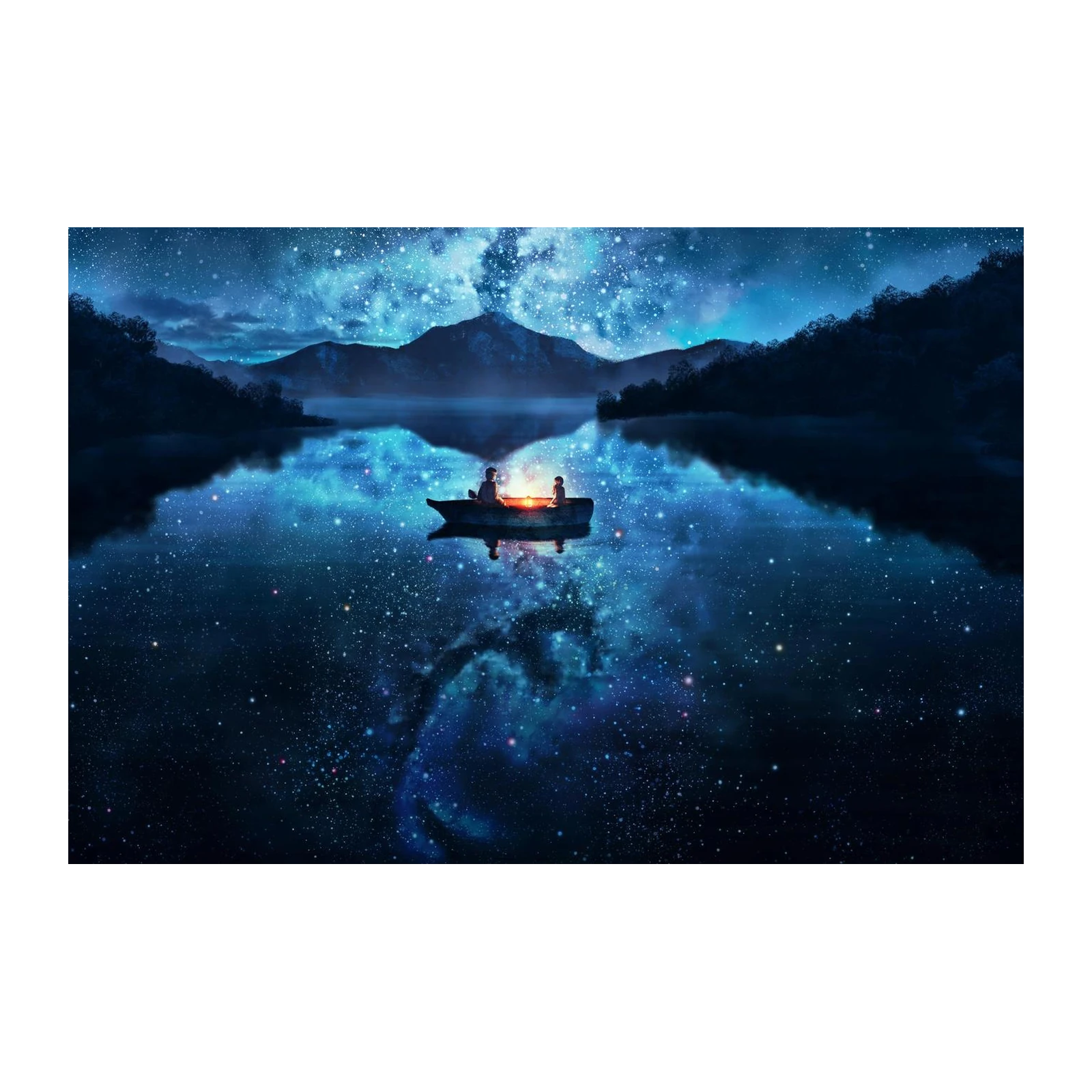 Magical Starry Night Boat Ride Wall Art