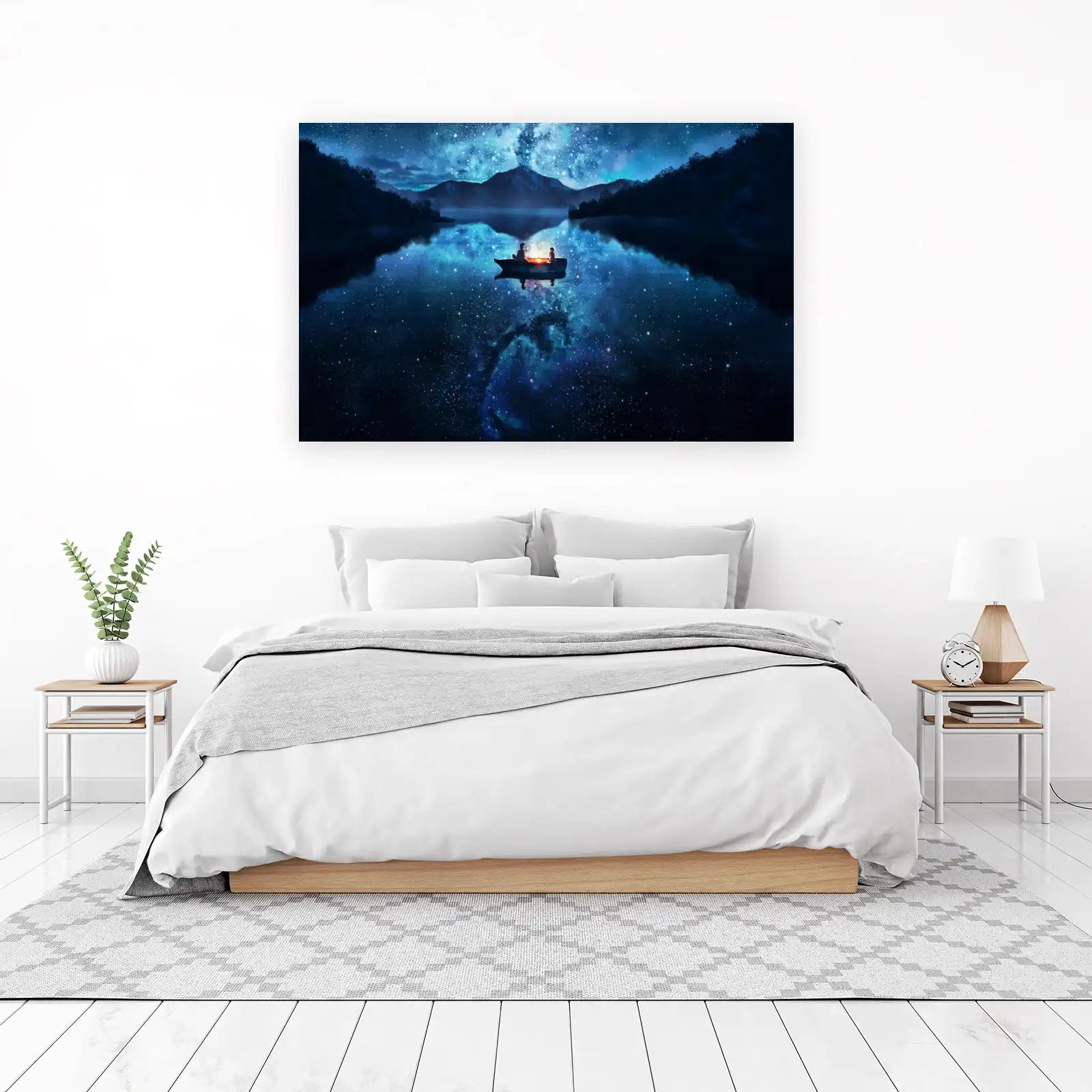 Magical Starry Night Boat Ride Wall Art