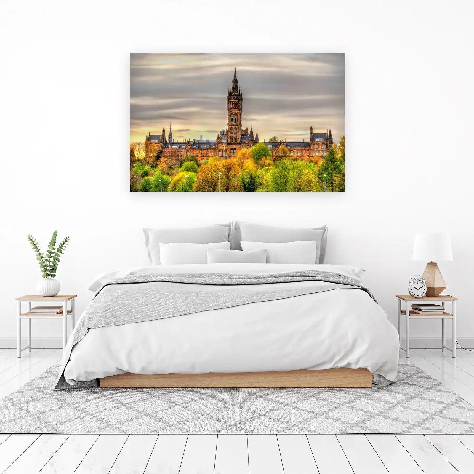 Glasgow University Autumn Skyline Wall Art