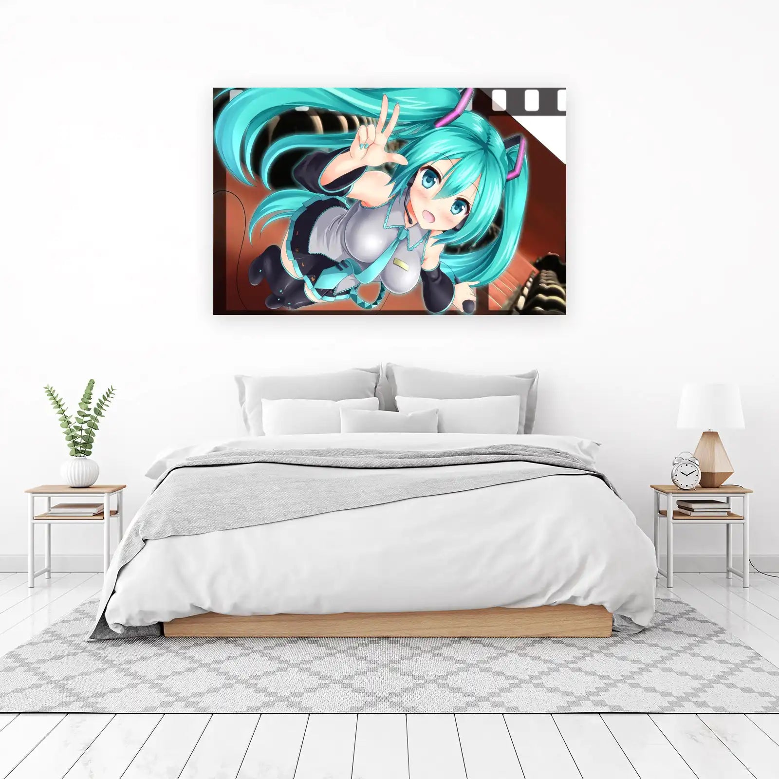 Vibrant Anime Miku Singing Dream Wall Art