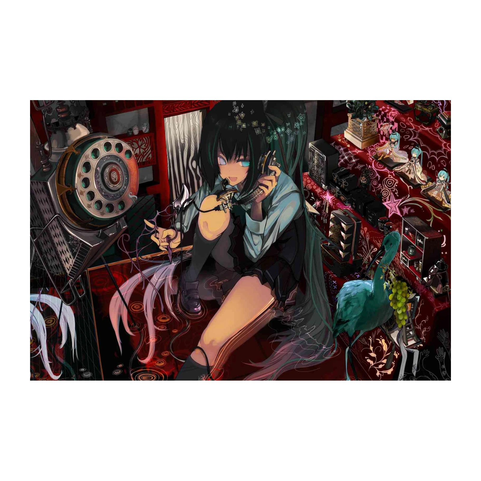 Anime Aesthetic Phone Girl Wall Art Wall Art
