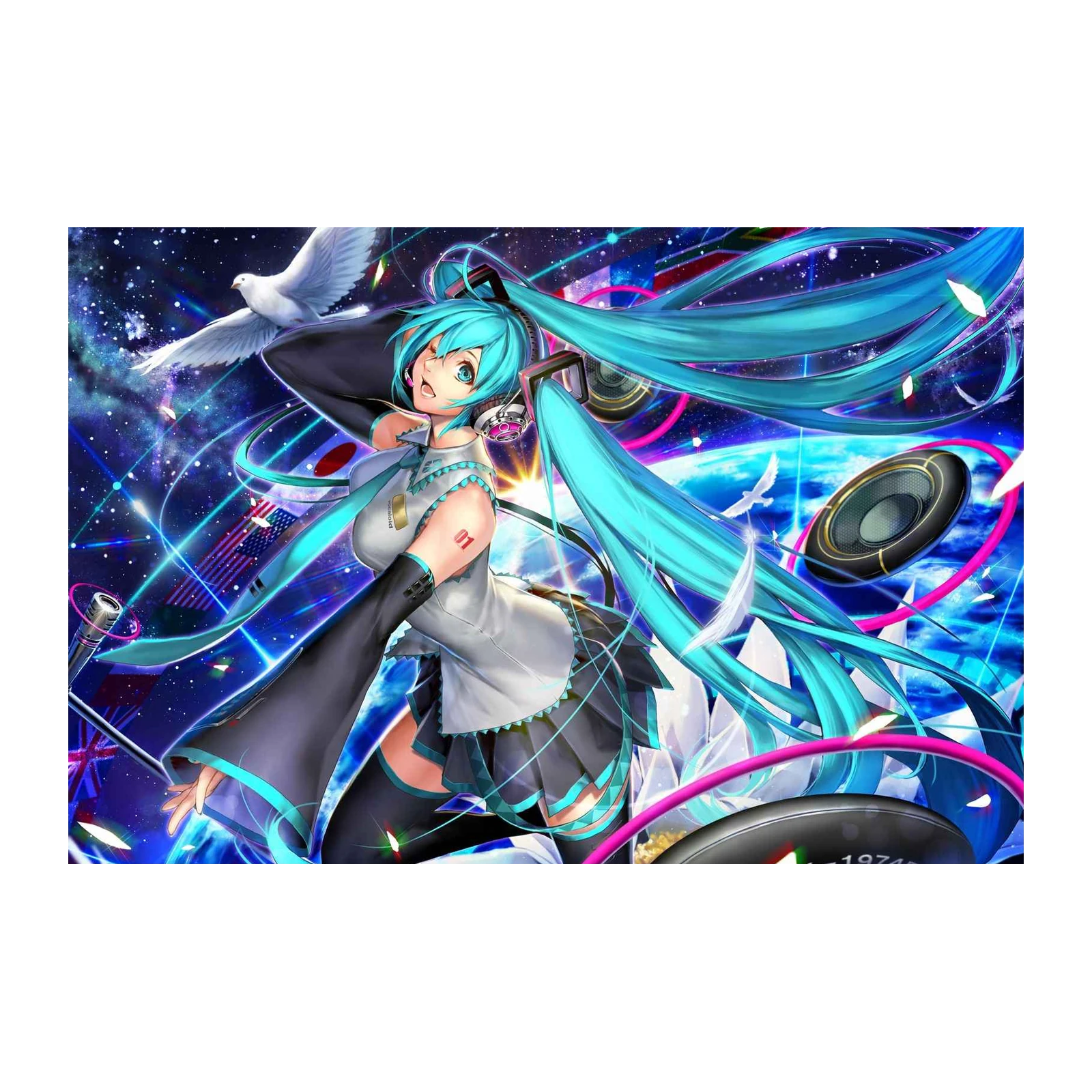 Hatsune Miku Cosmic Symphony Wall Art