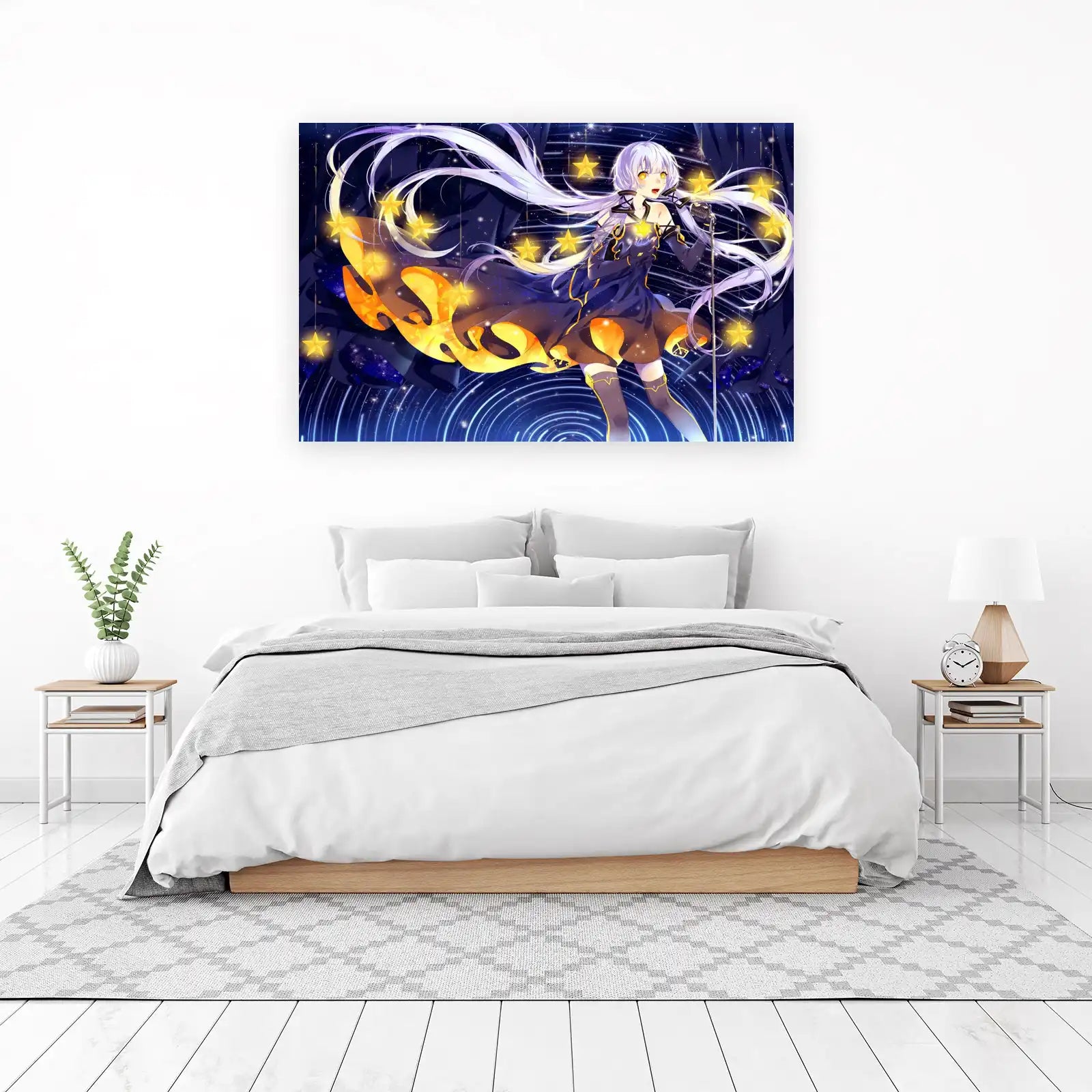 Celestial Star Singer Anime Wall Art