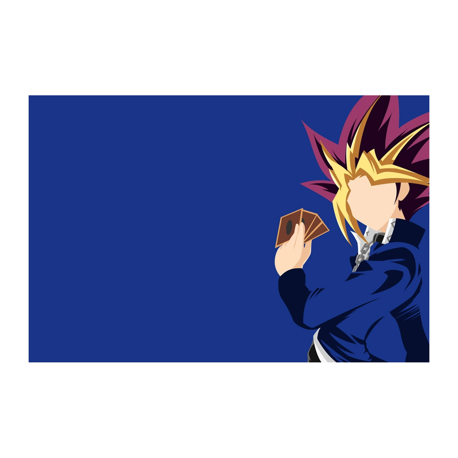 Yugi Muto Minimalist Duelist Wall Art