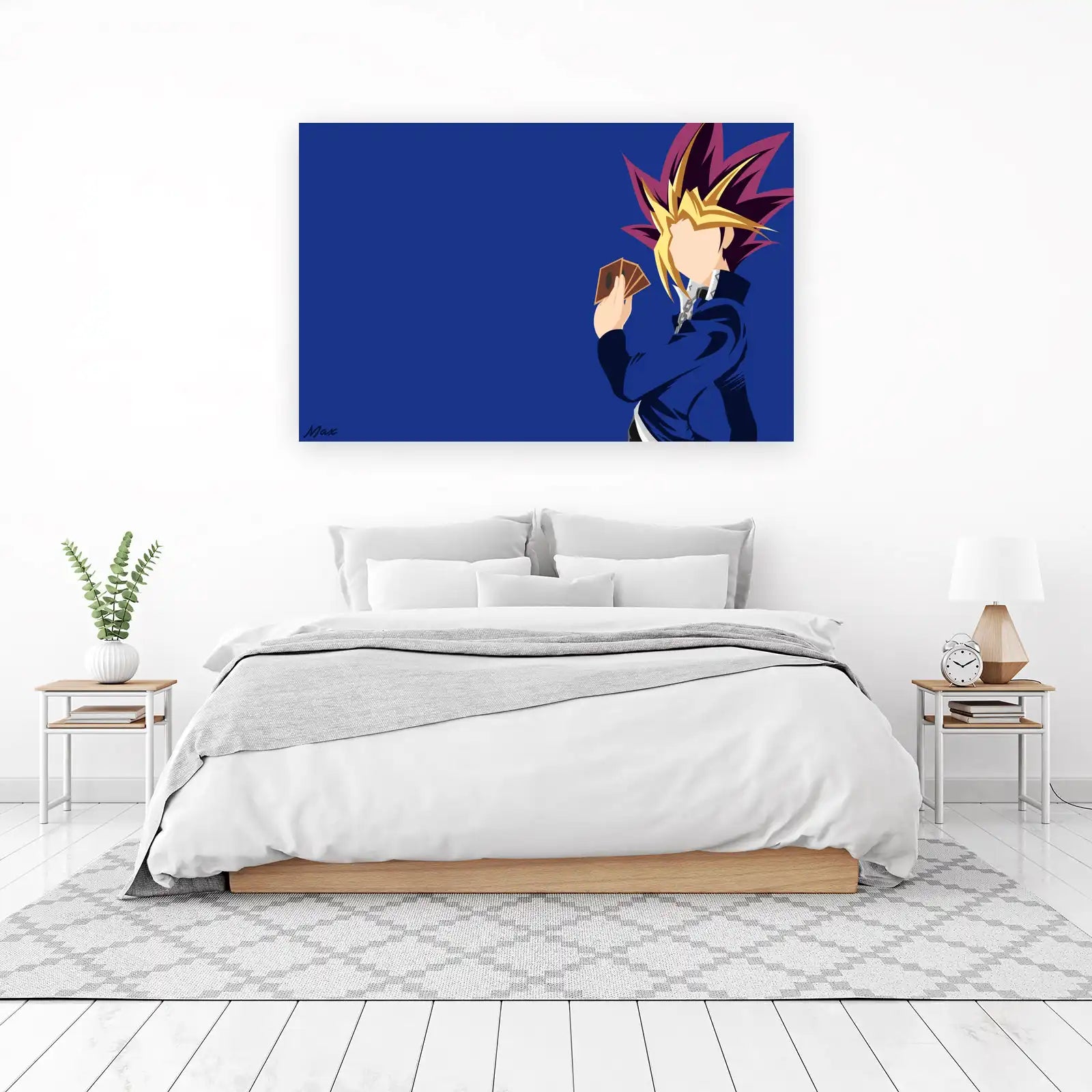 Yugi Muto Minimalist Duelist Wall Art