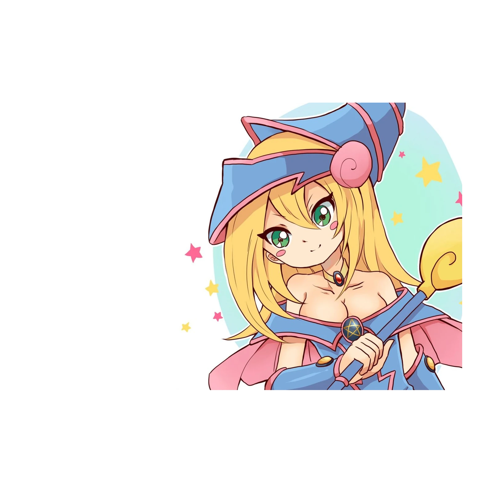 Cute Dark Magician Girl Anime Wall Art