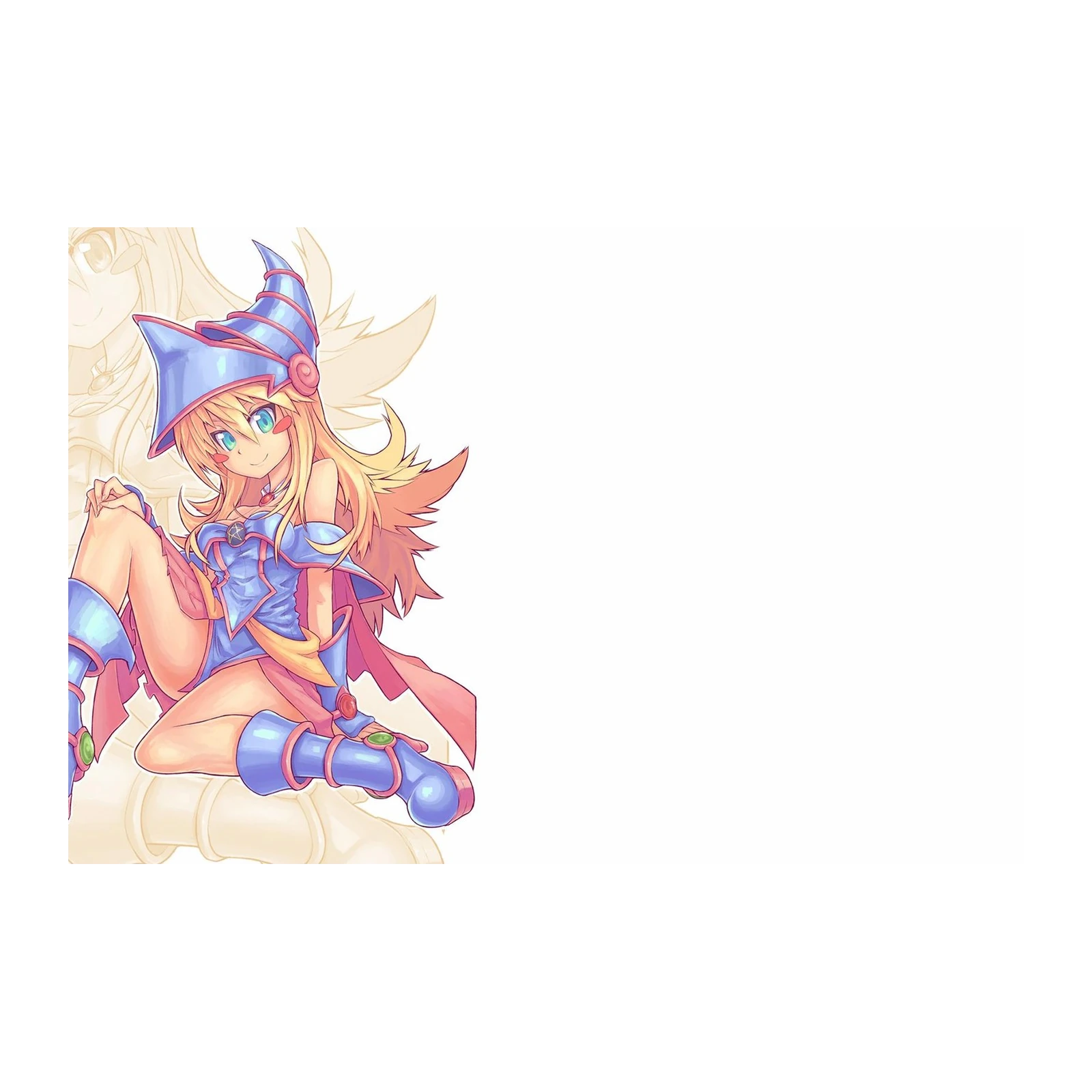 Anime Magical Girl Blue Dress Wall Art