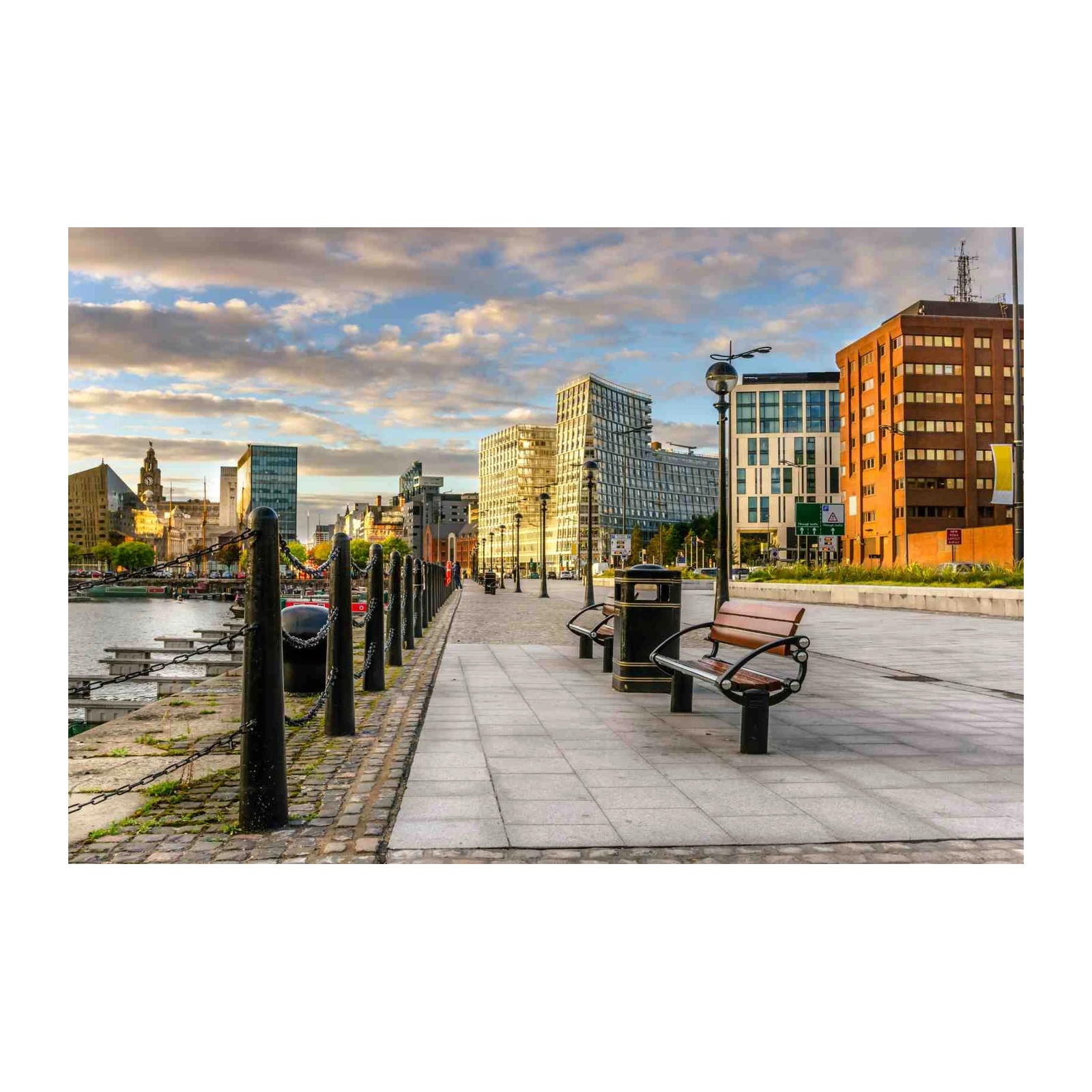 Urban Waterfront Cityscape Wall Art