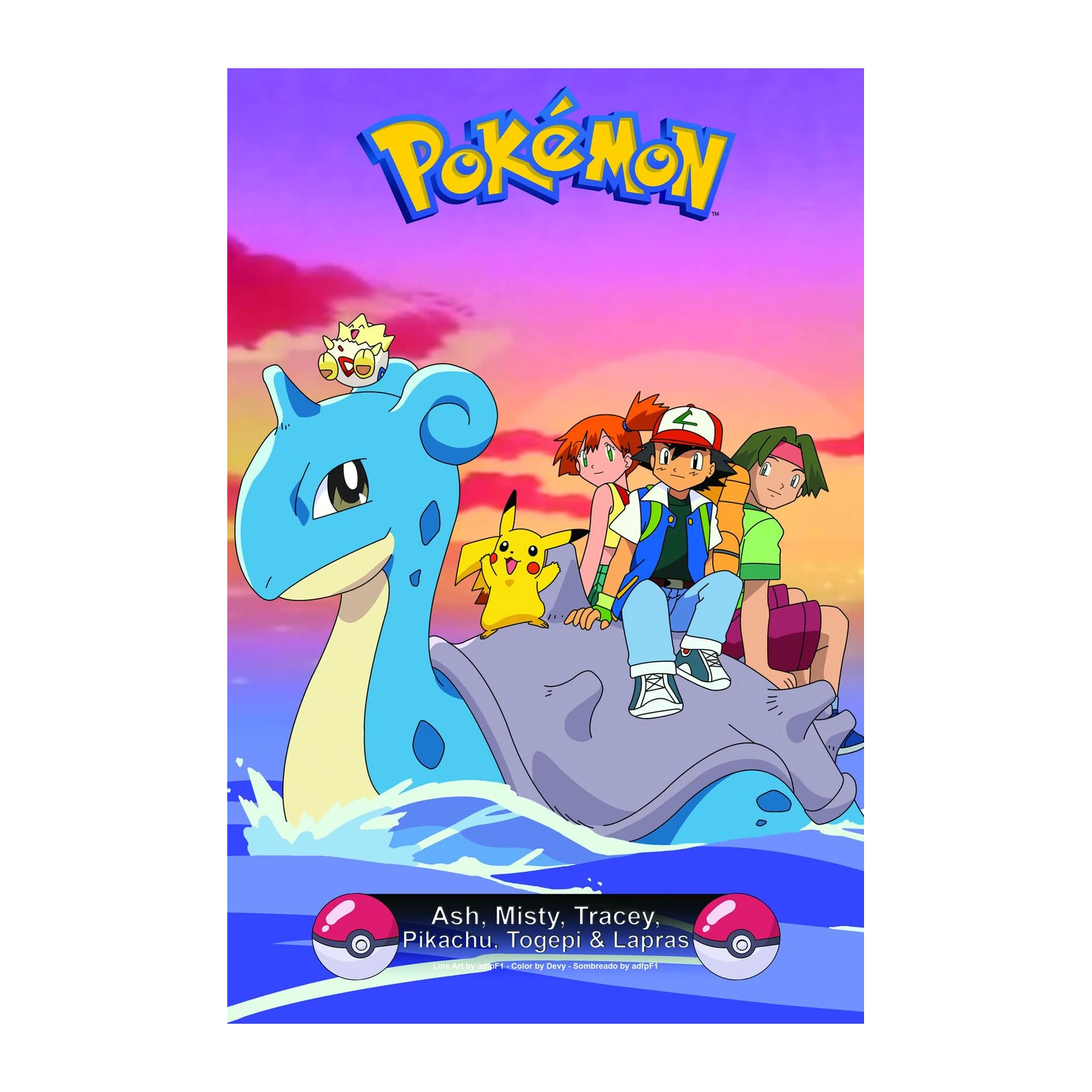 Retro Pokemon Adventure Wall Art