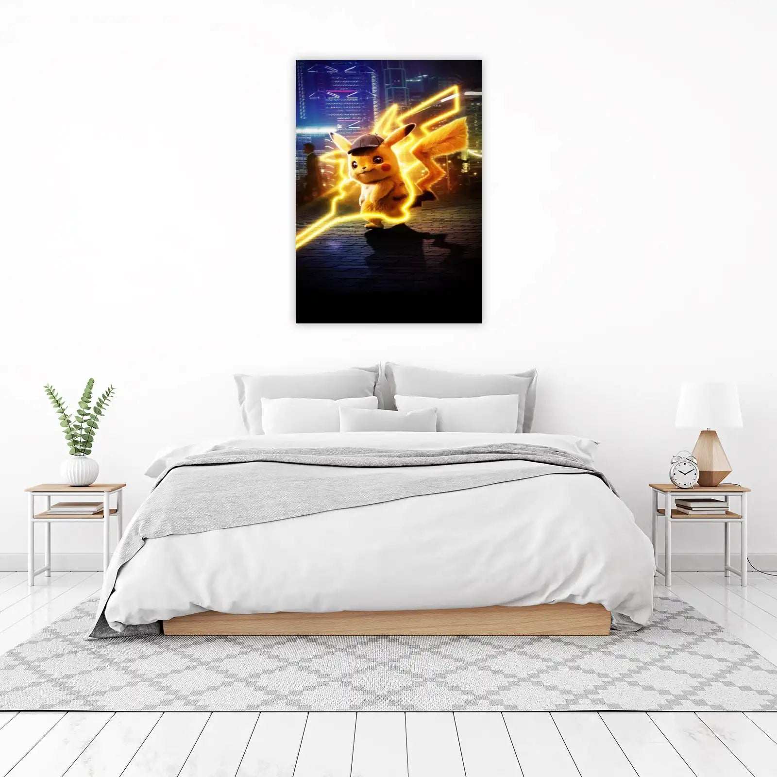 Detective Pikachu Electric Glow Wall Art
