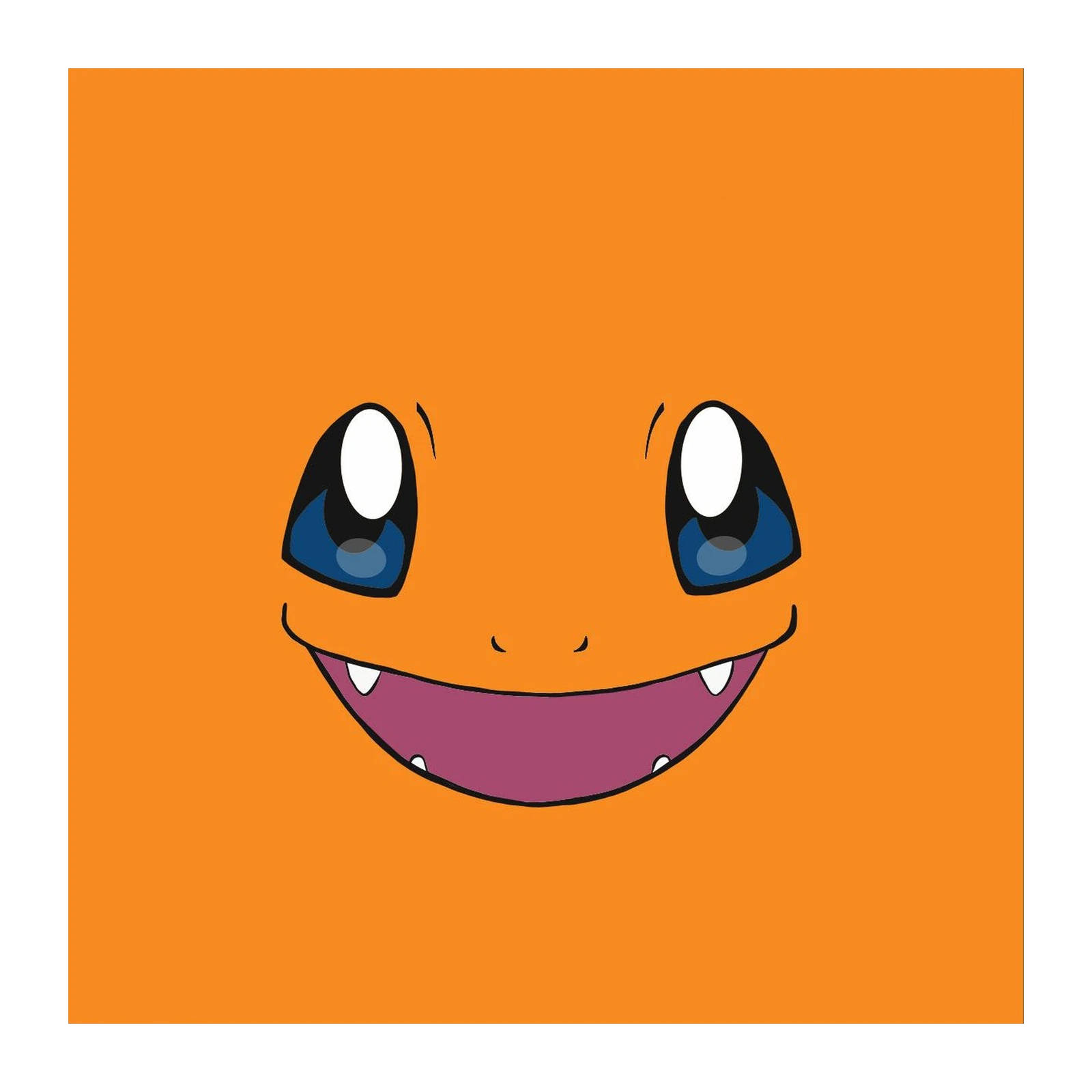 Cute Charmander Face Wall Art