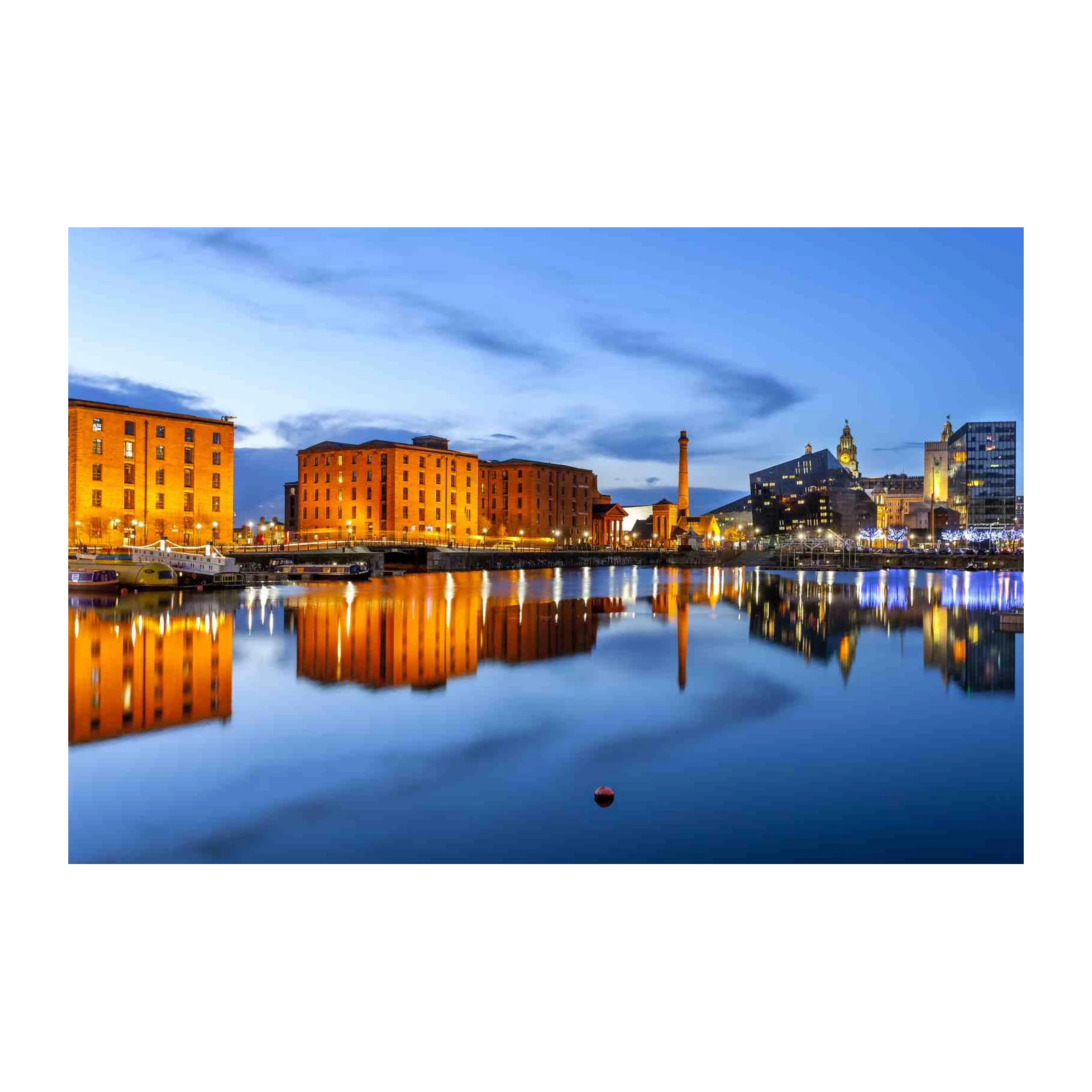 Liverpool Waterfront Dusk Wall Art