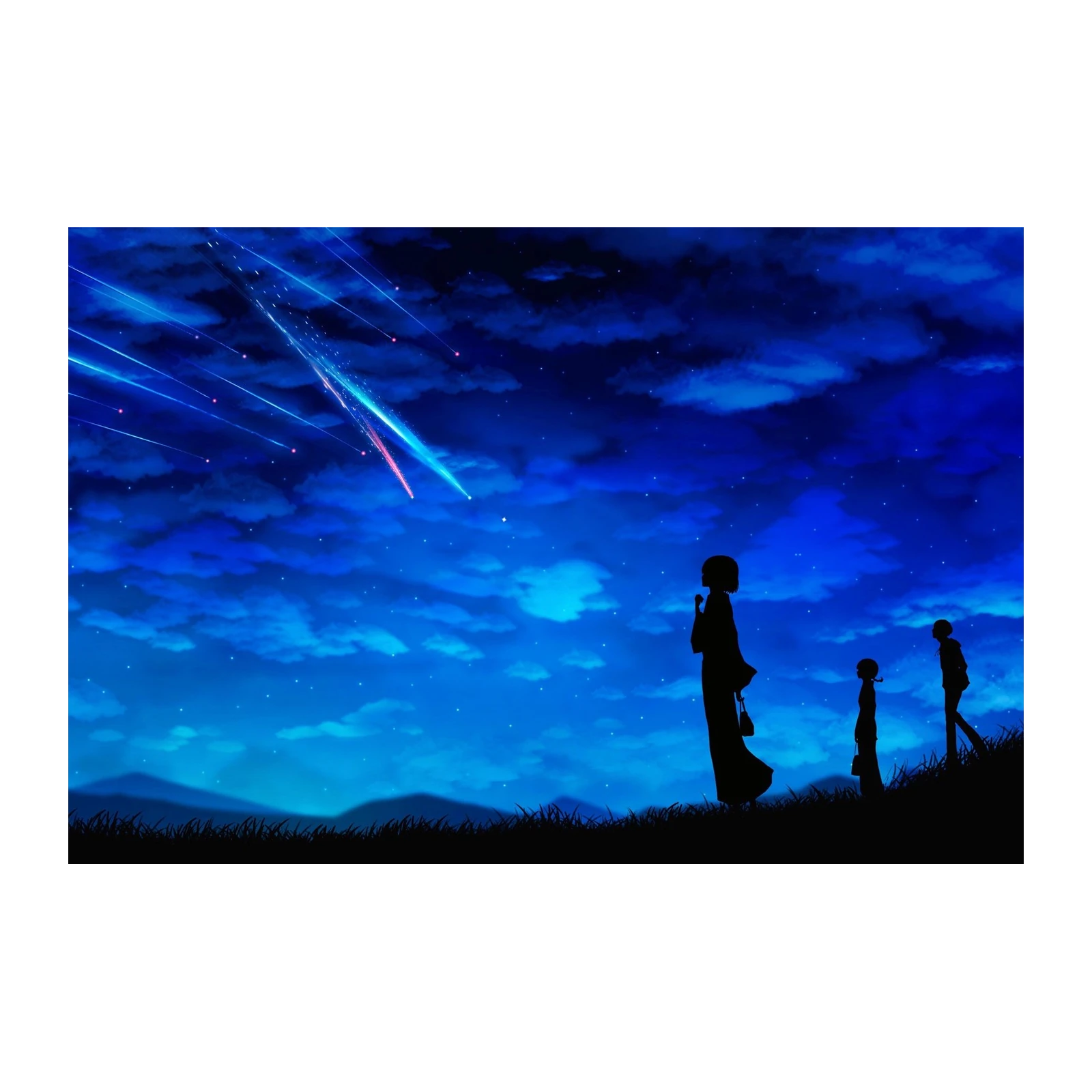 Magical Night Sky Meteor Shower Wall Art