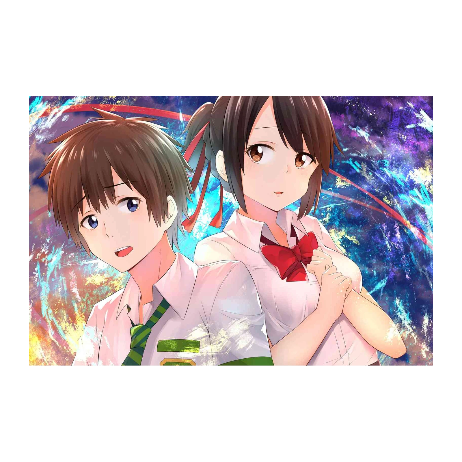 Your Name Anime Couple Wall Art