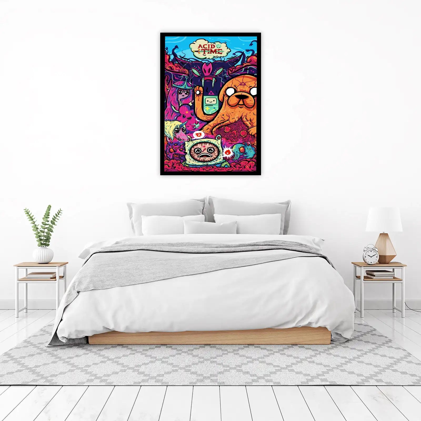 Adventure Time Psychedelic Mashup Wall Art