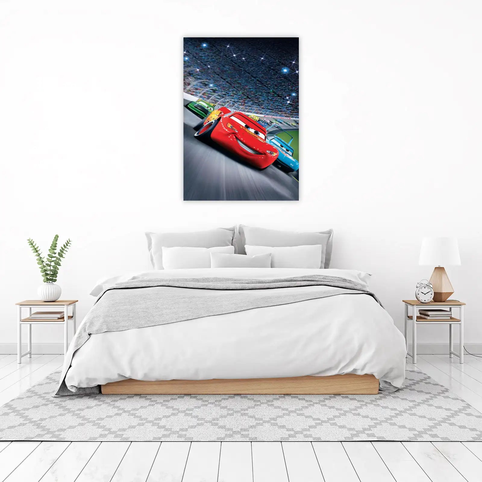 Lightning McQueen Racing Wall Art