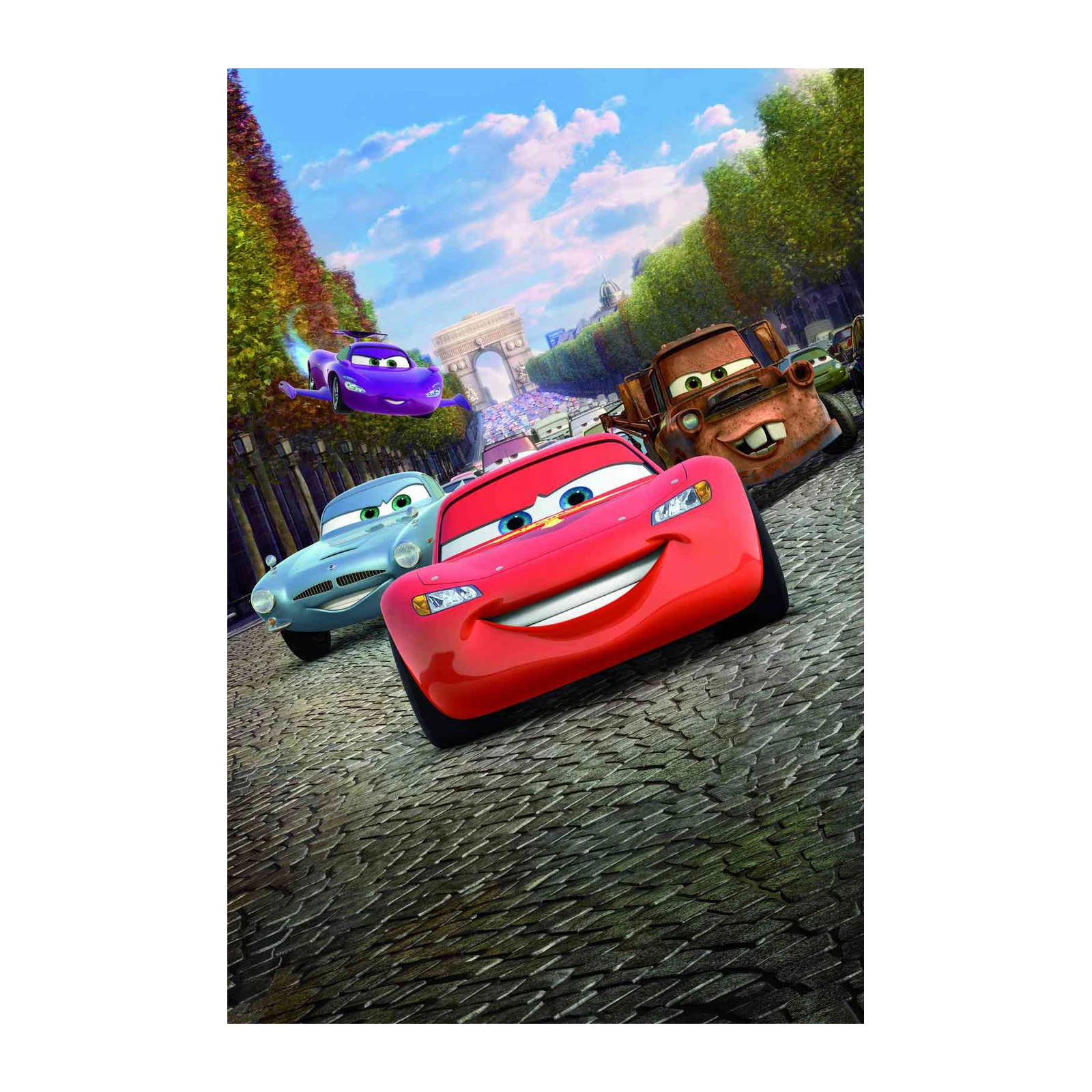 Cars Paris Adventure Lightning McQueen Wall Art