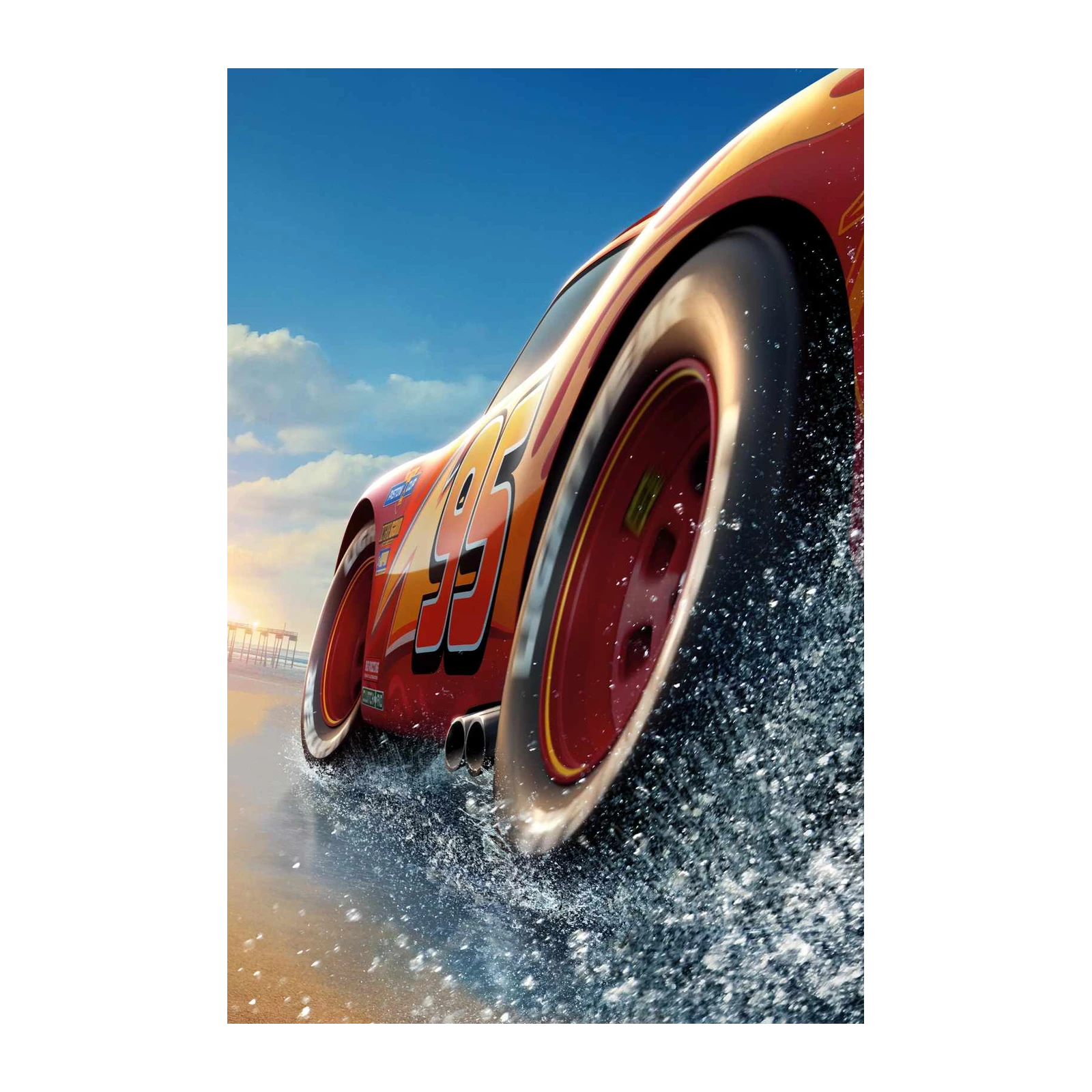 Lightning McQueen Speed Splash Wall Art