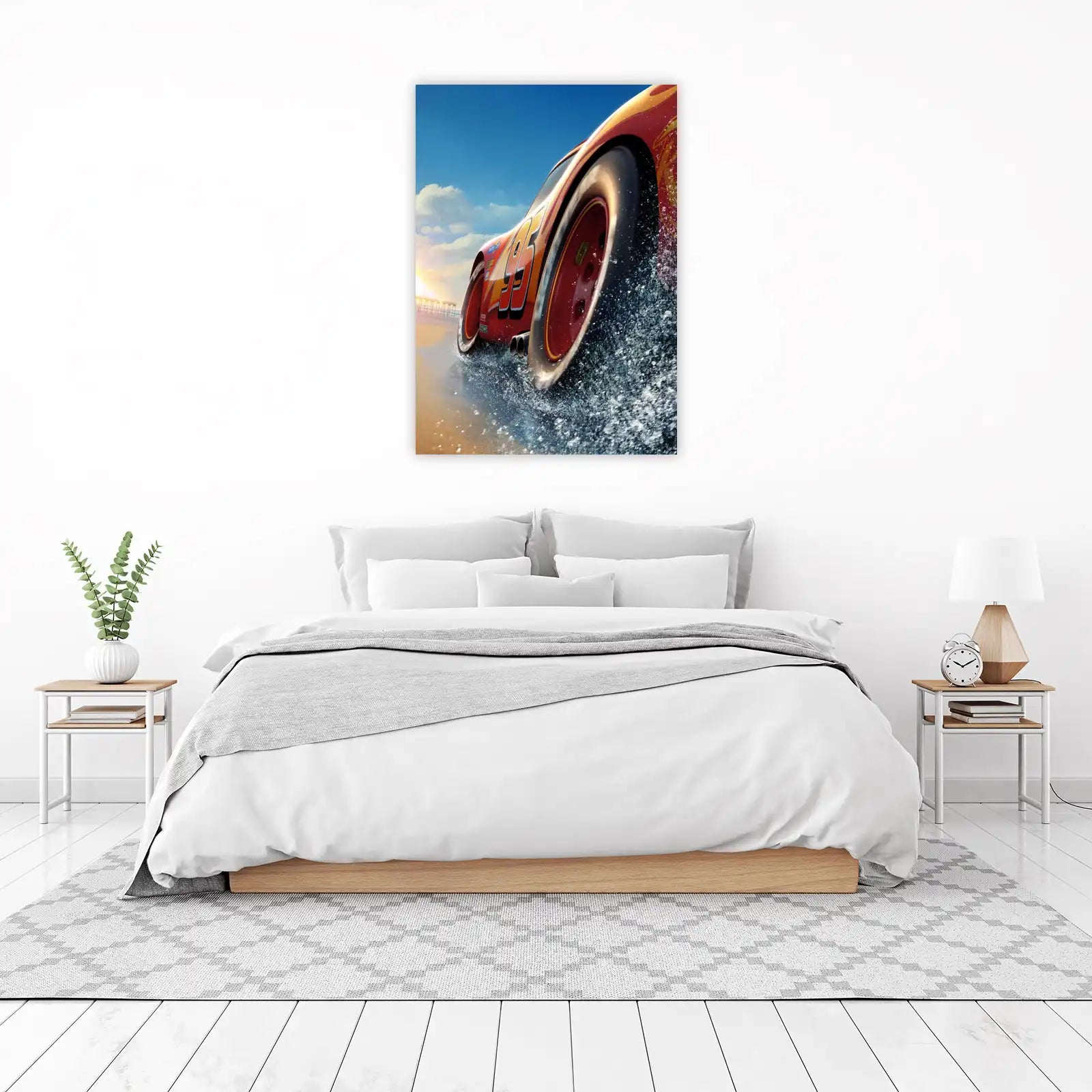 Lightning McQueen Speed Splash Wall Art