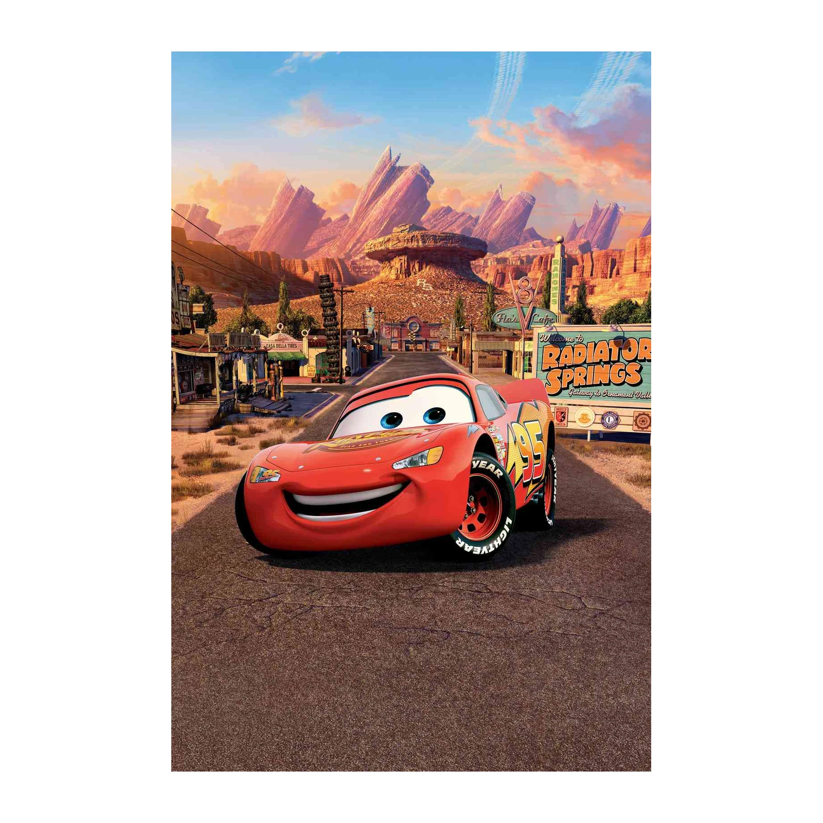 Lightning McQueen Radiator Springs Wall Art