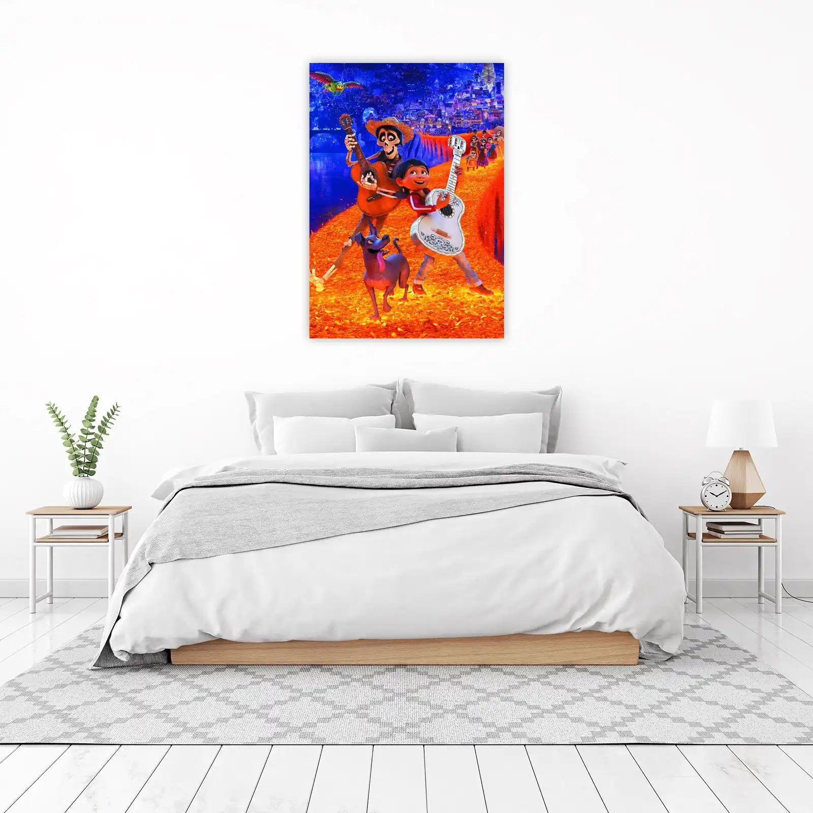 Coco Miguel Hector Guitar Day of Dead Wall Art