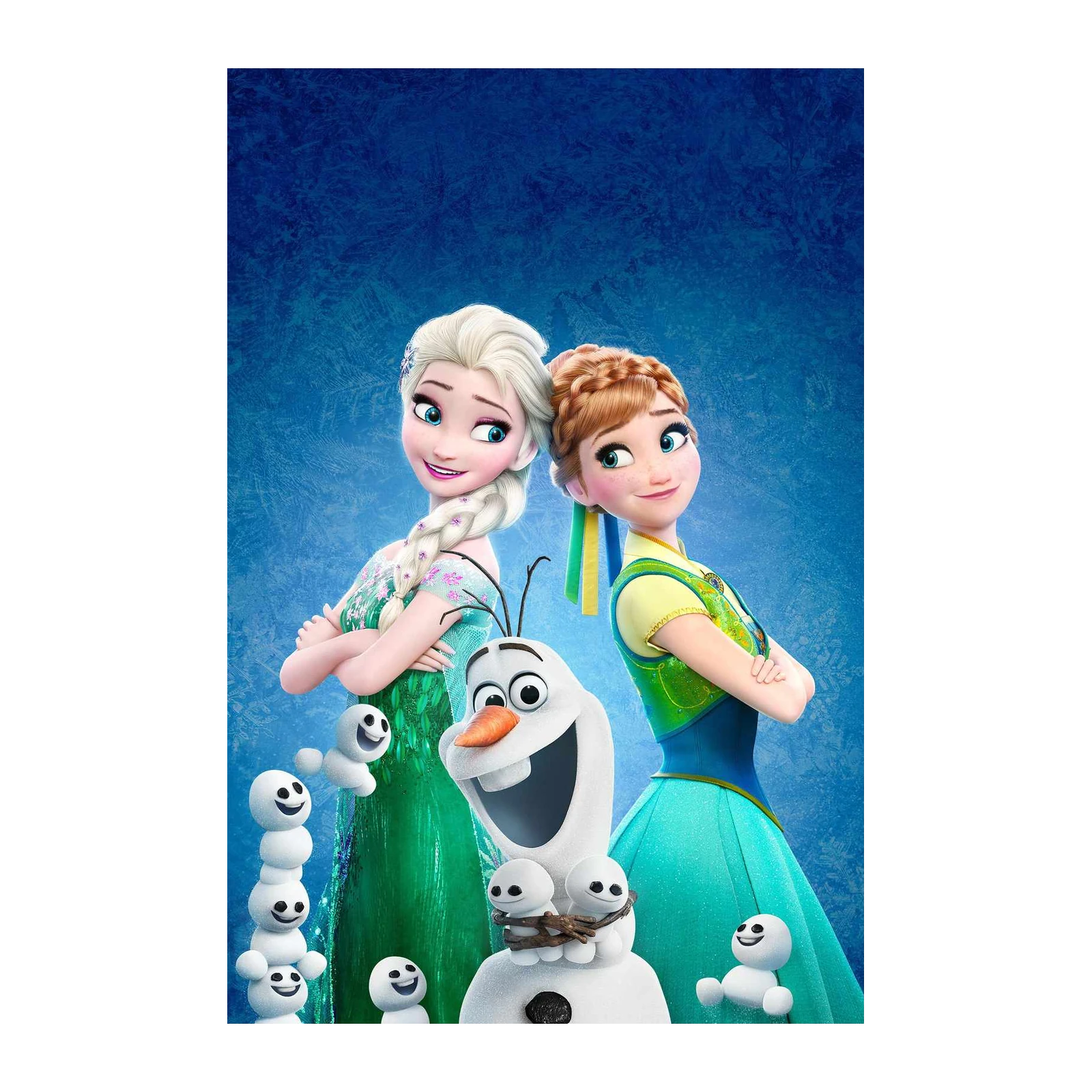 Frozen Sisters & Olaf Wall Art