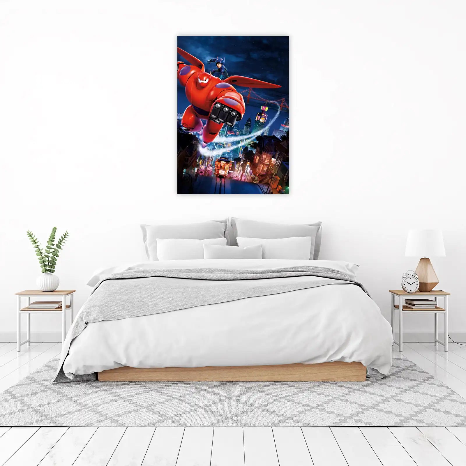Big Hero 6 Baymax Flying Dynamic Wall Art