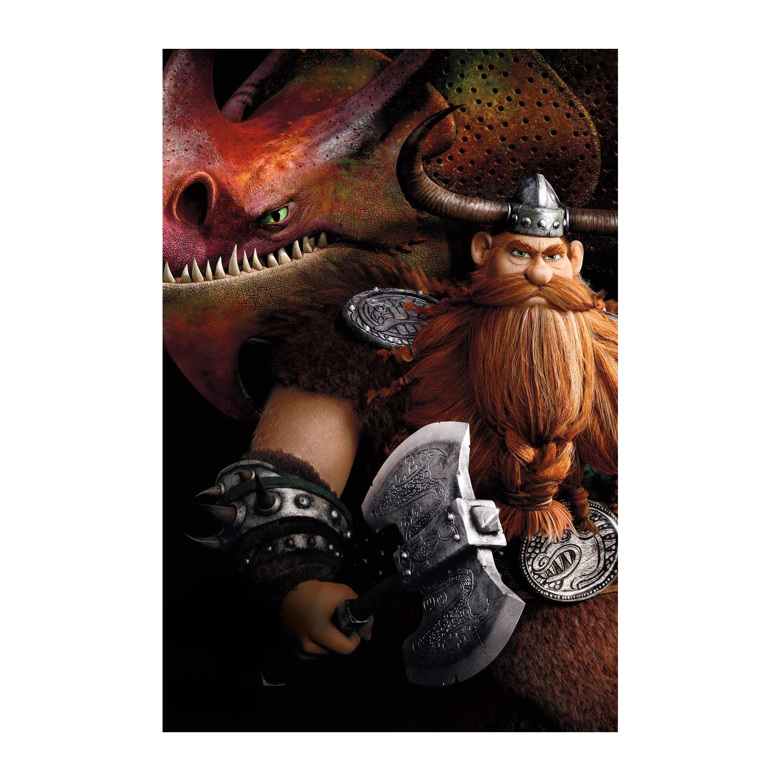 Epic Viking & Dragon Wall Art