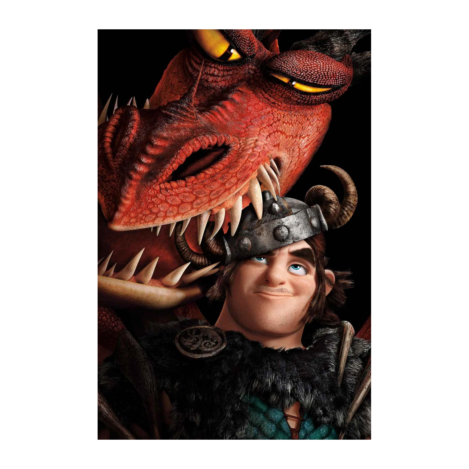 Epic Dragon & Viking Friendship Wall Art
